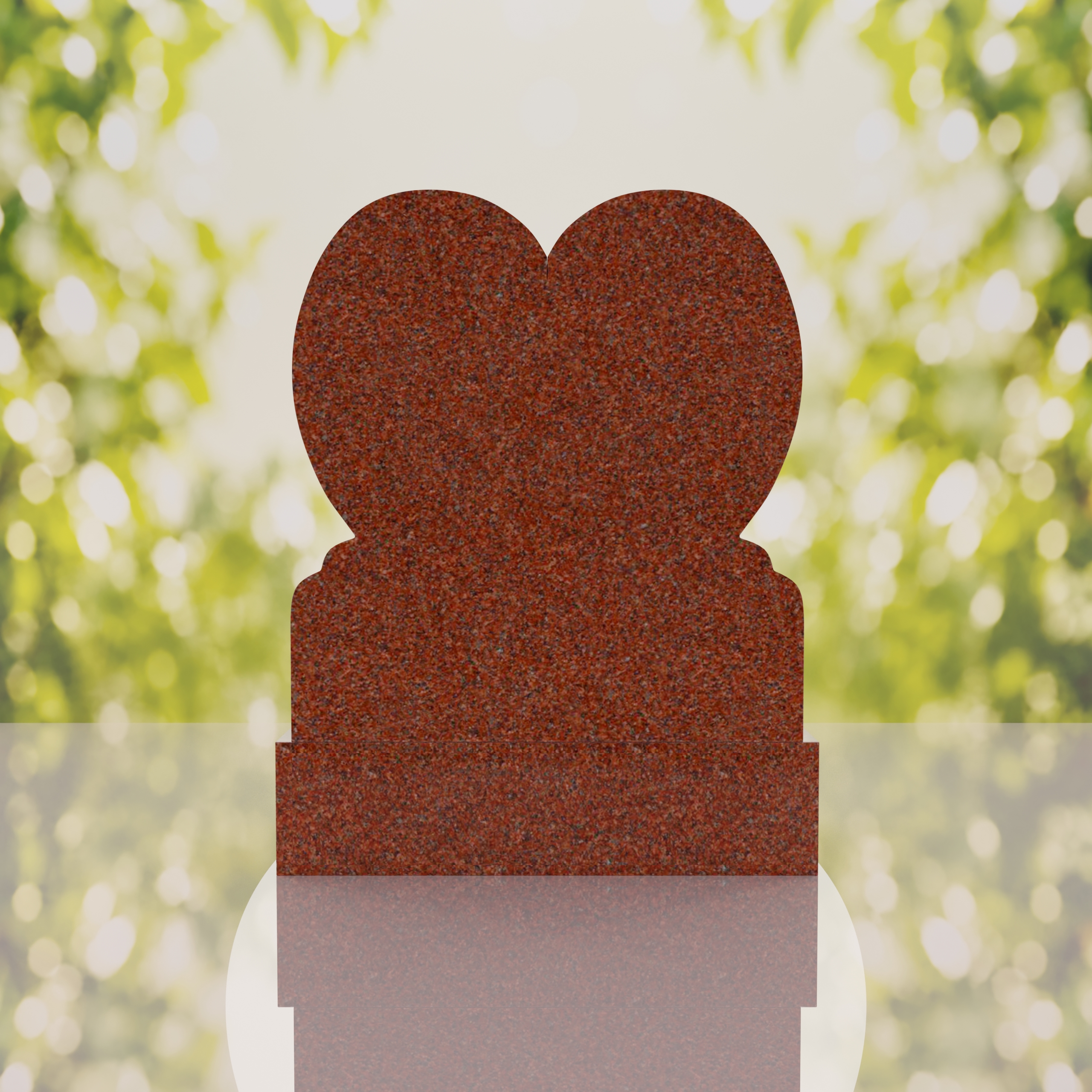 Heart Upright Headstone thumbnail 15