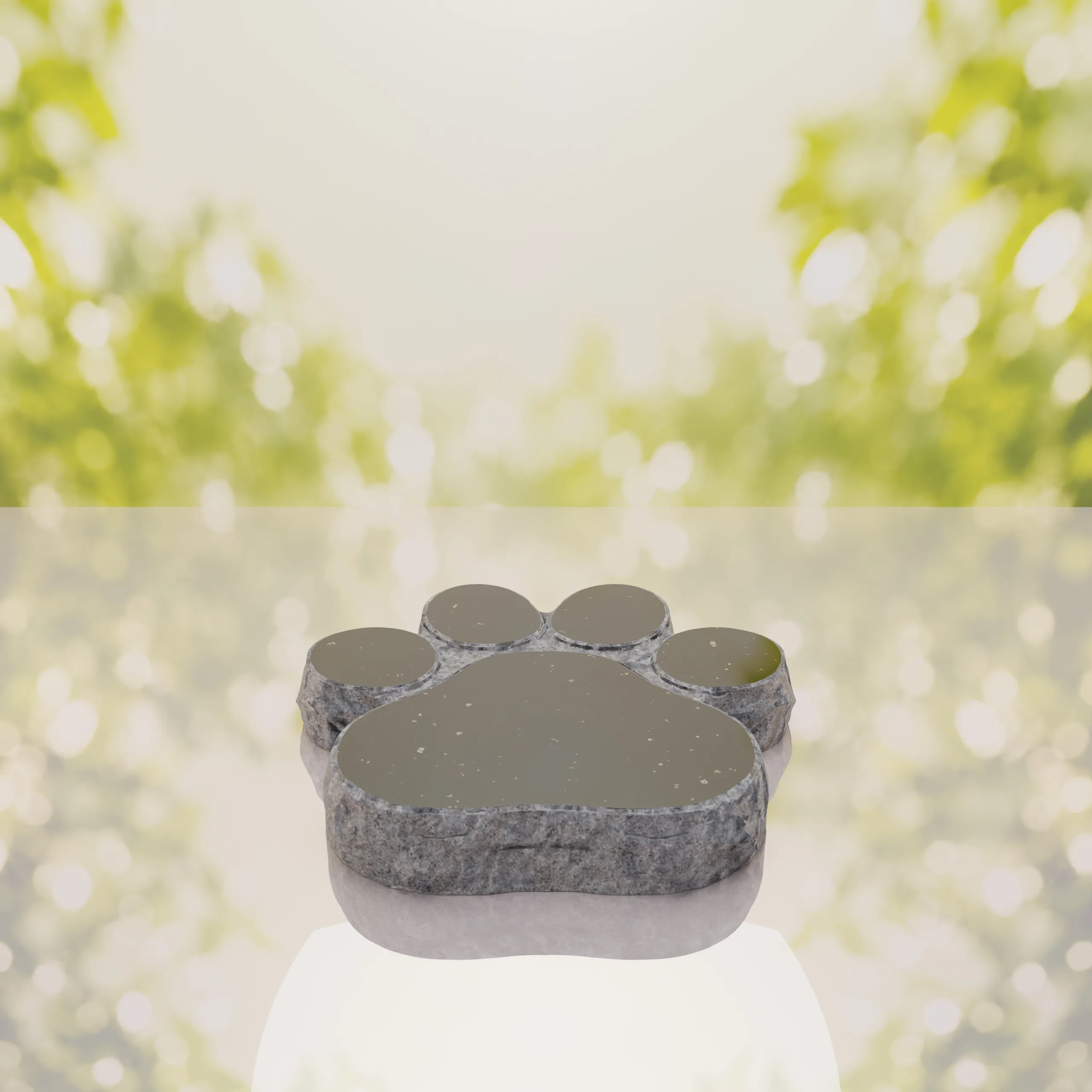 Paw Shape Flat Pet Headstone Marker thumbnail 14