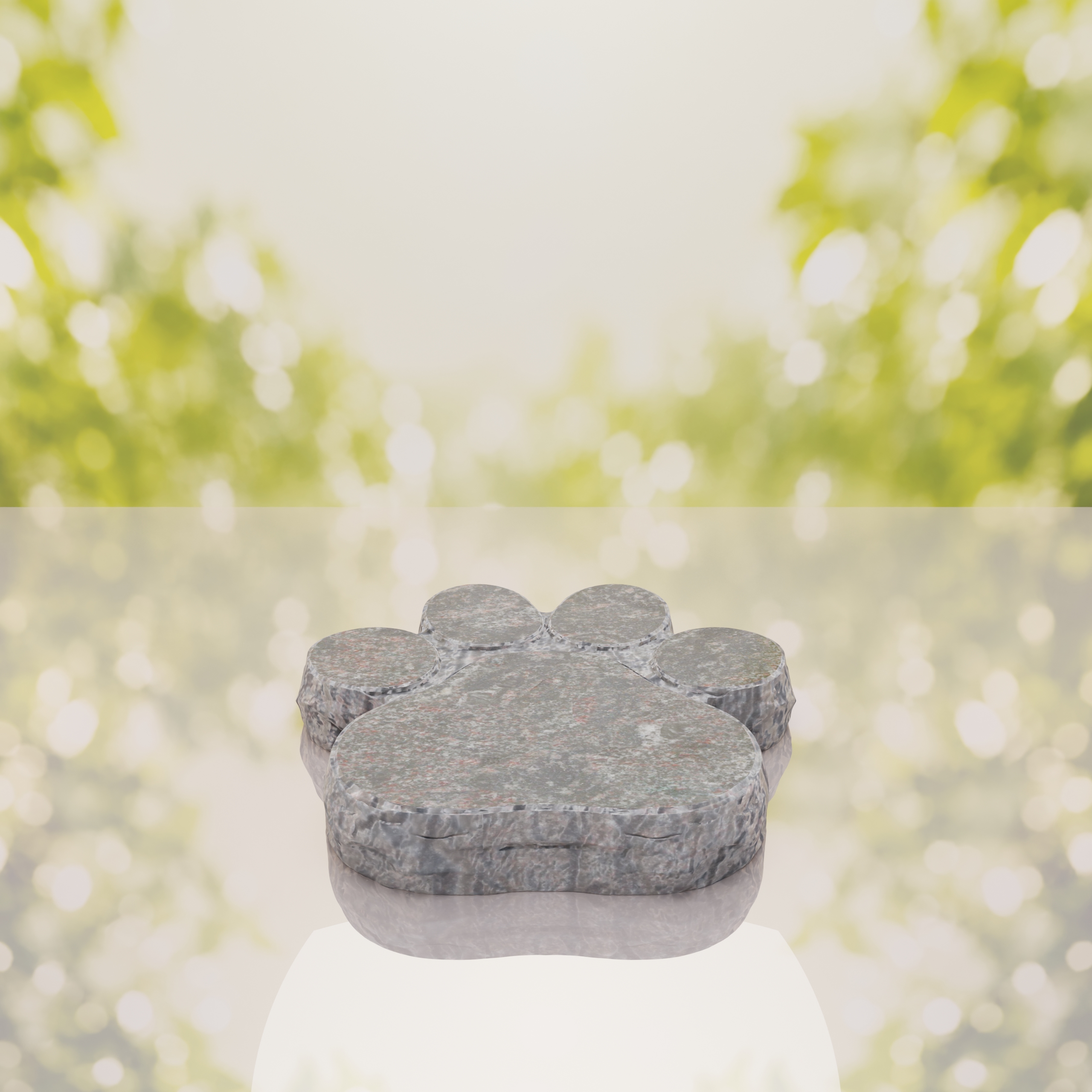 Paw Shape Flat Pet Headstone Marker thumbnail 11