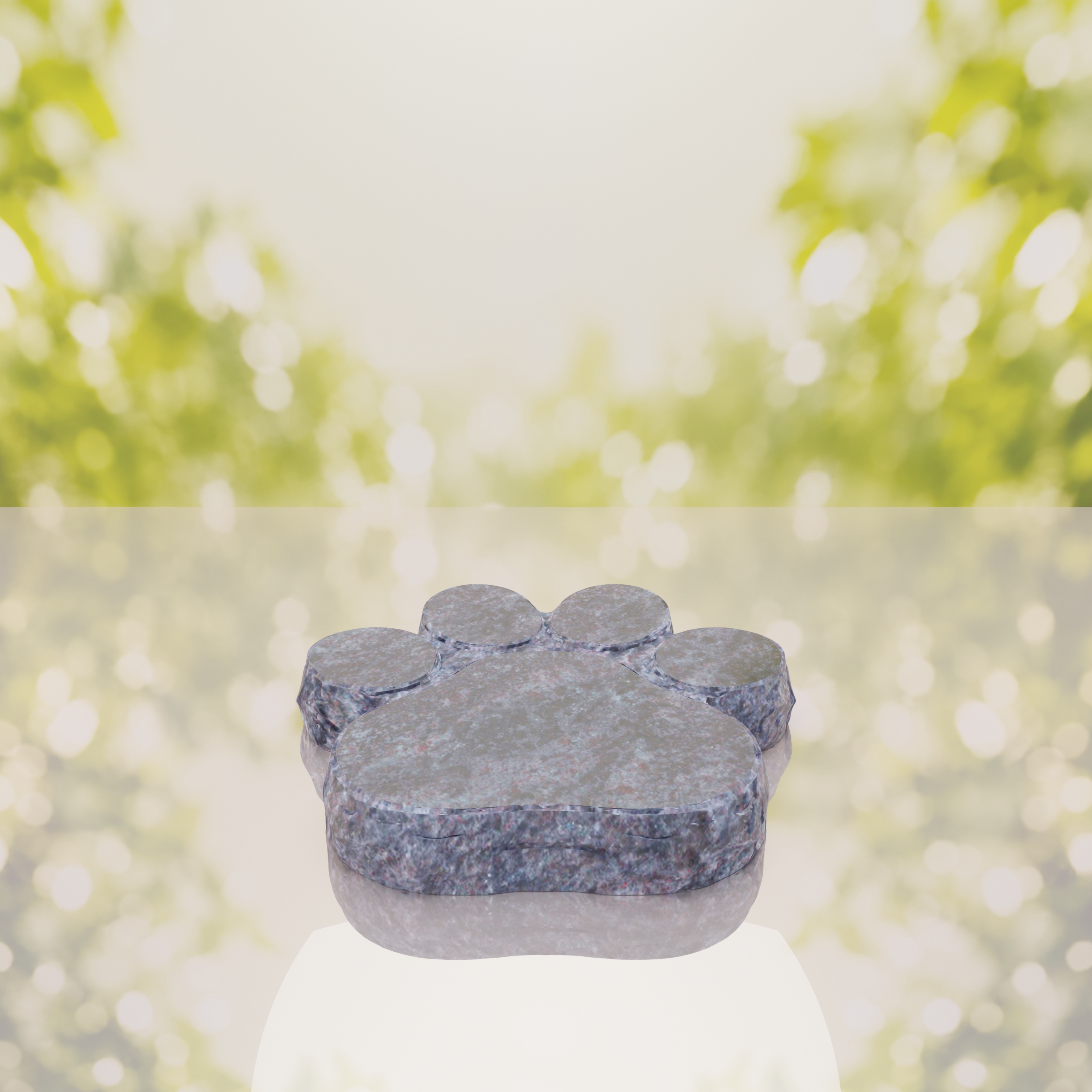 Paw Shape Flat Pet Headstone Marker thumbnail 9