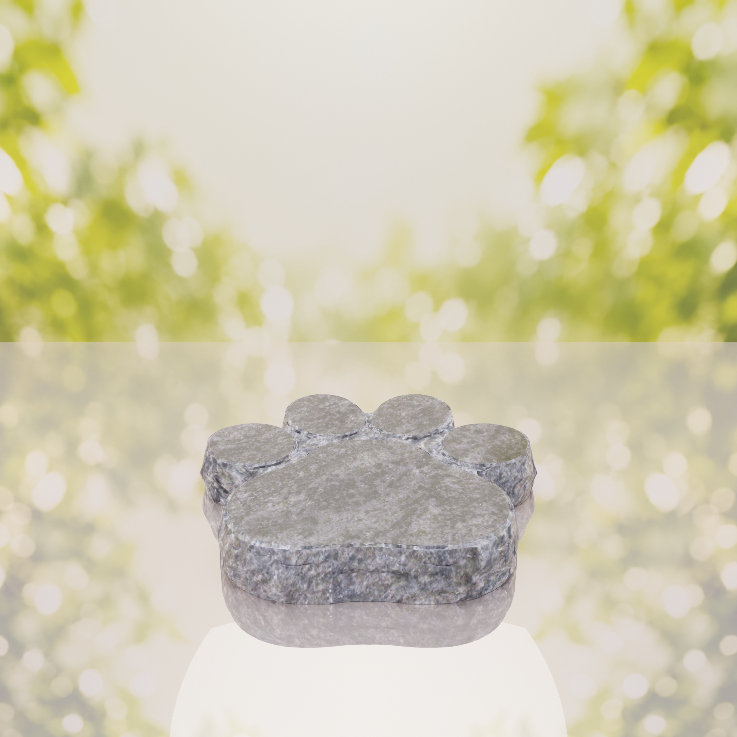 Paw Shape Flat Pet Headstone Marker thumbnail 7