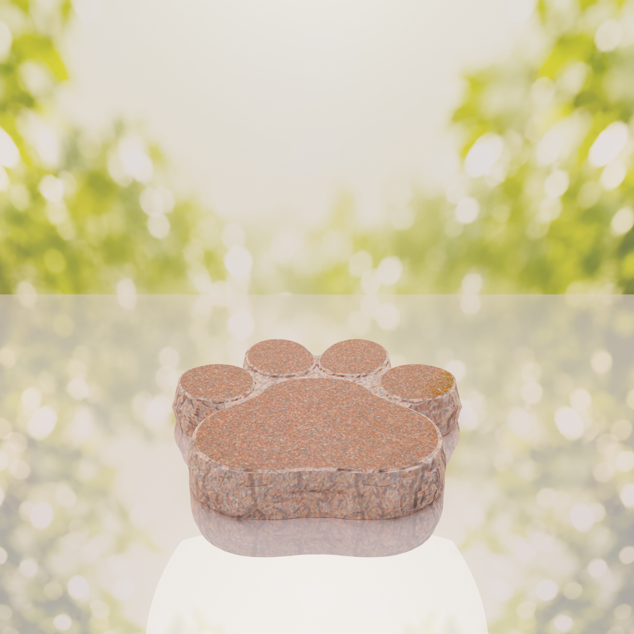 Paw Shape Flat Pet Headstone Marker thumbnail 5