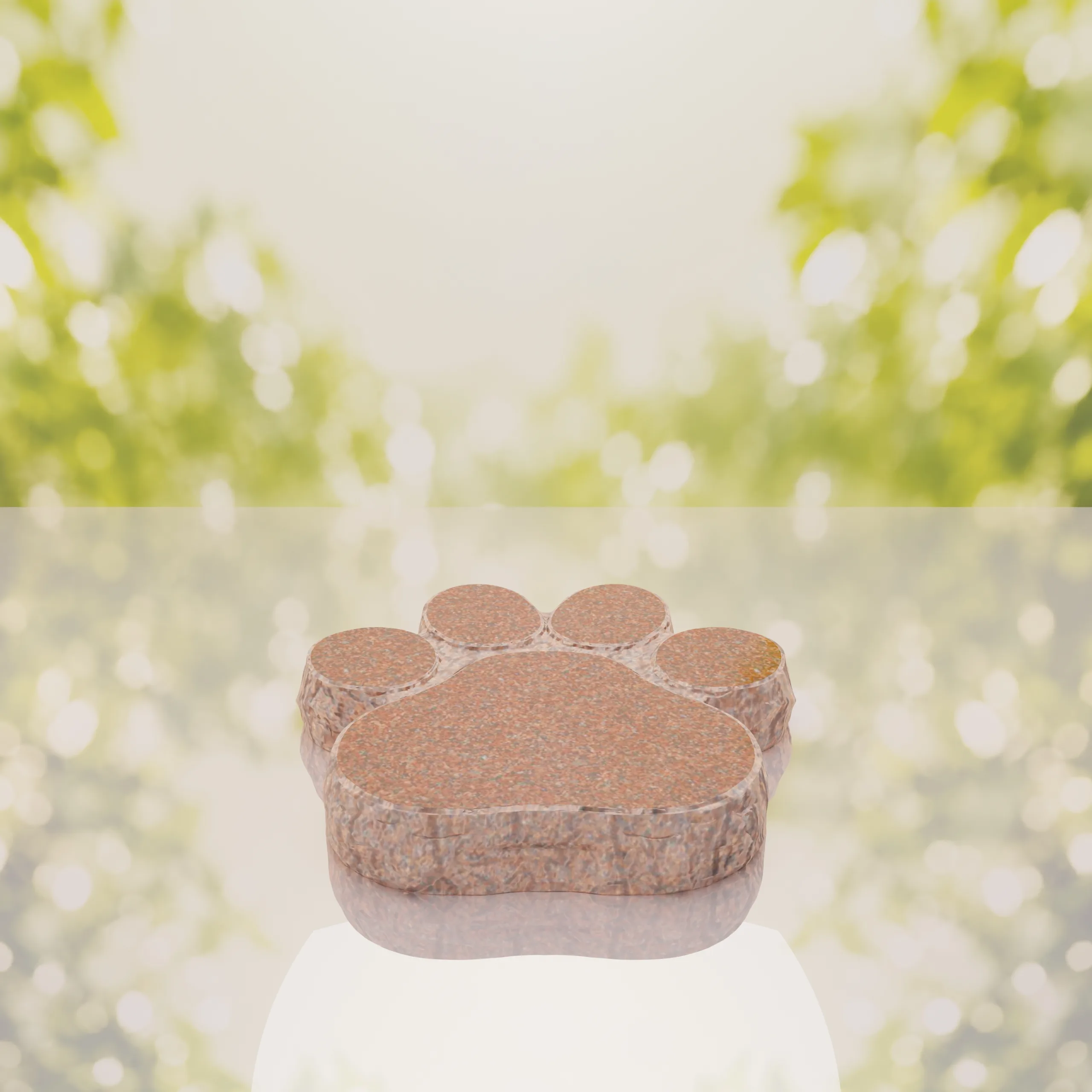 Paw Shape Flat Pet Headstone Marker thumbnail 5