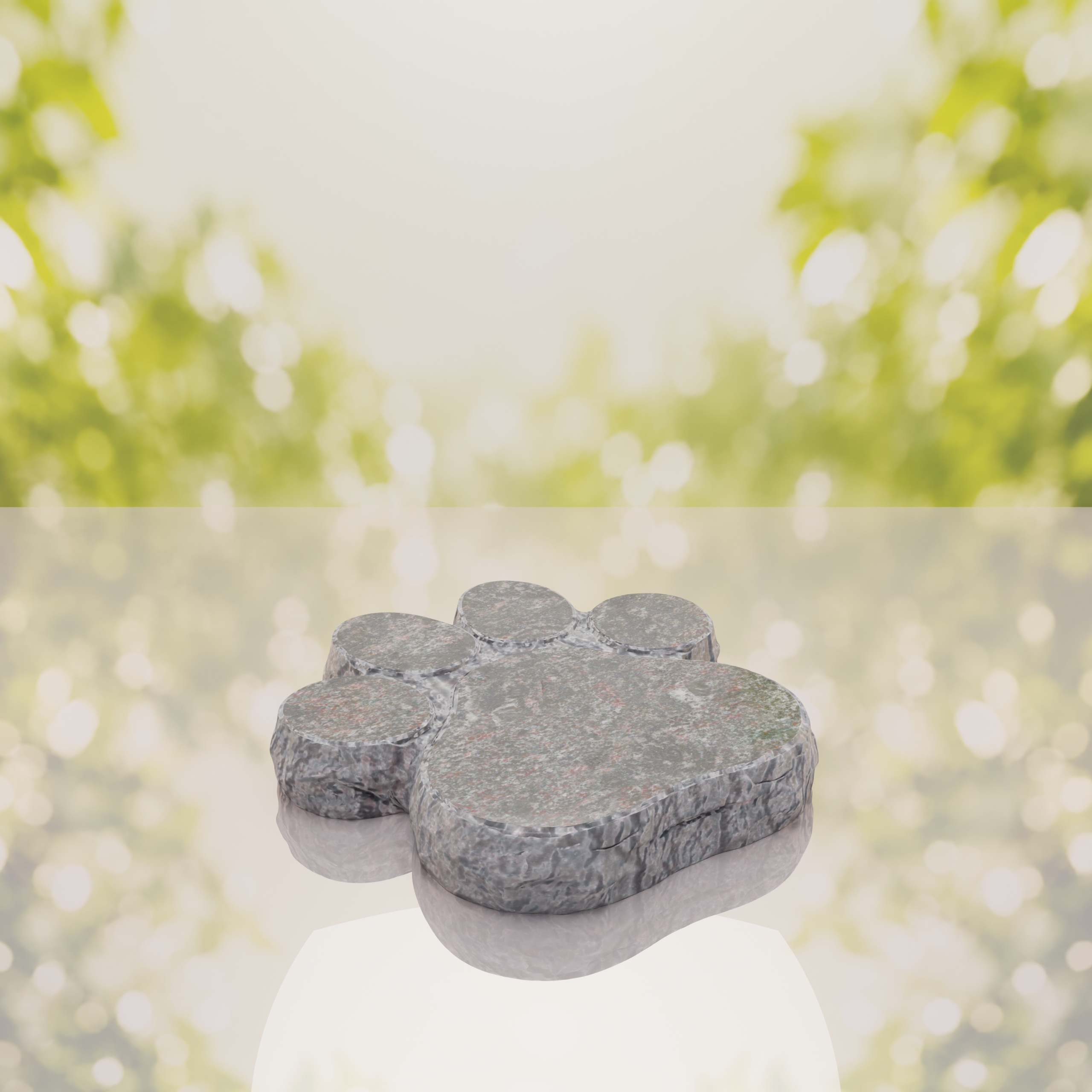 Paw Shape Flat Pet Headstone Marker thumbnail 10