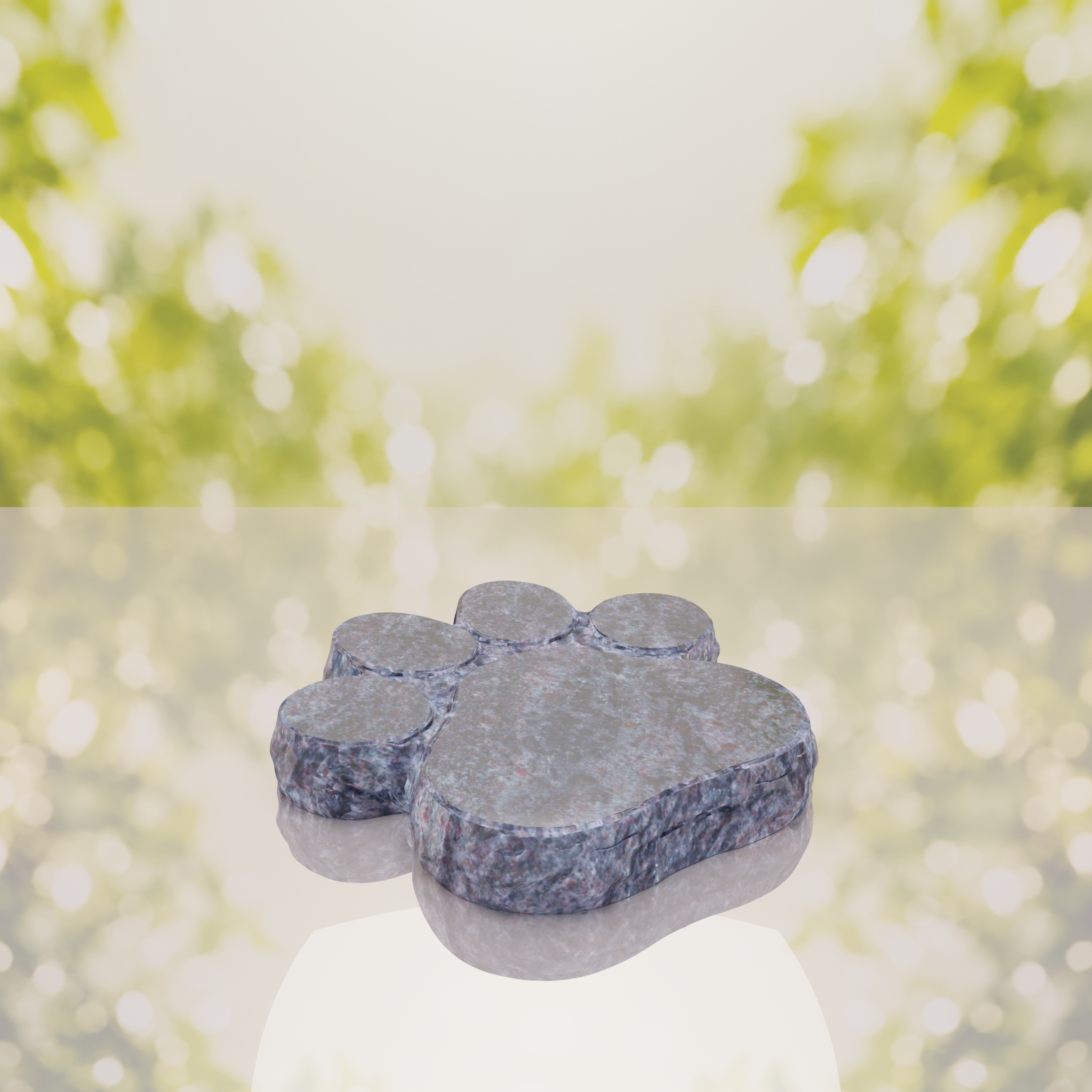 Paw Shape Flat Pet Headstone Marker thumbnail 8