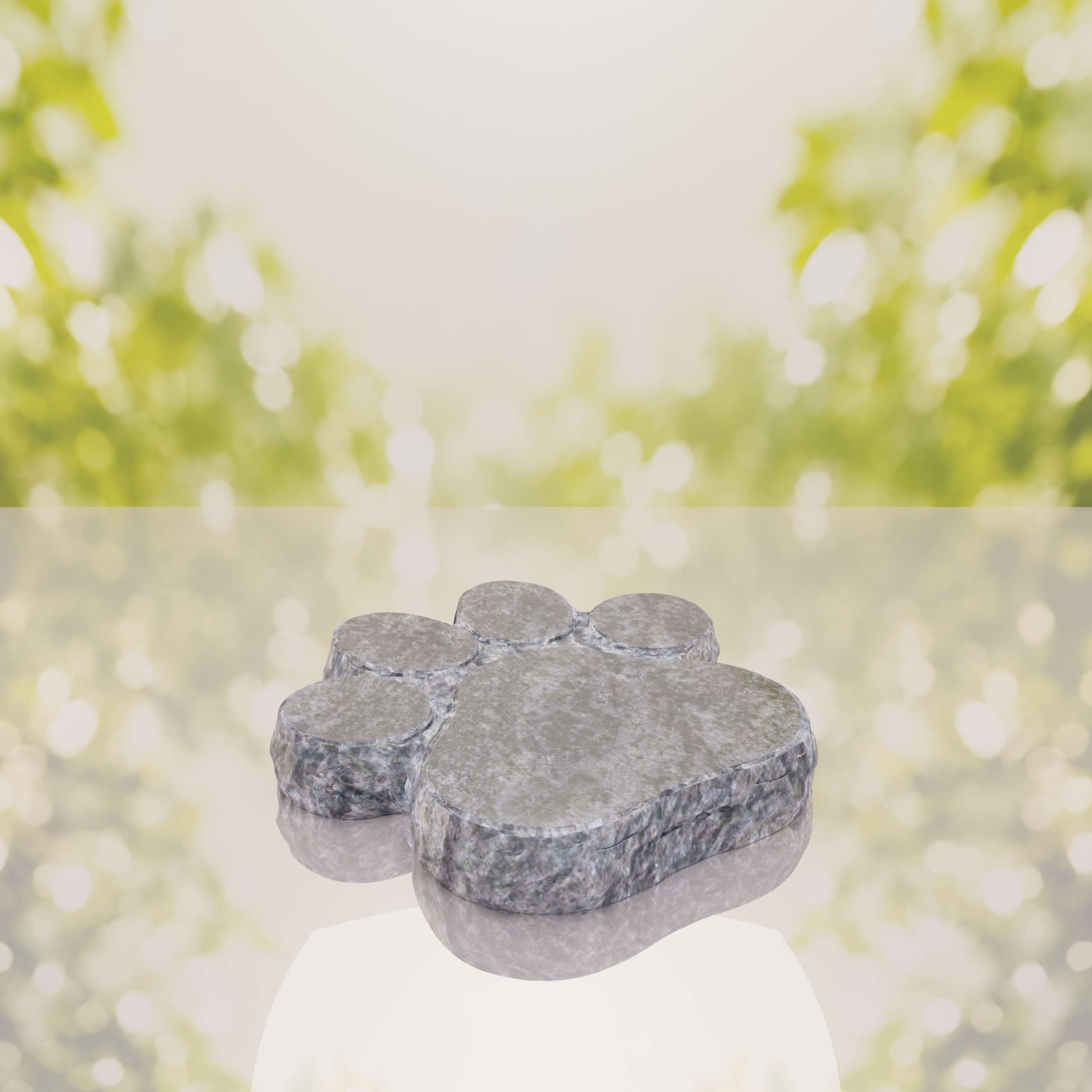 Paw Shape Flat Pet Headstone Marker thumbnail 6