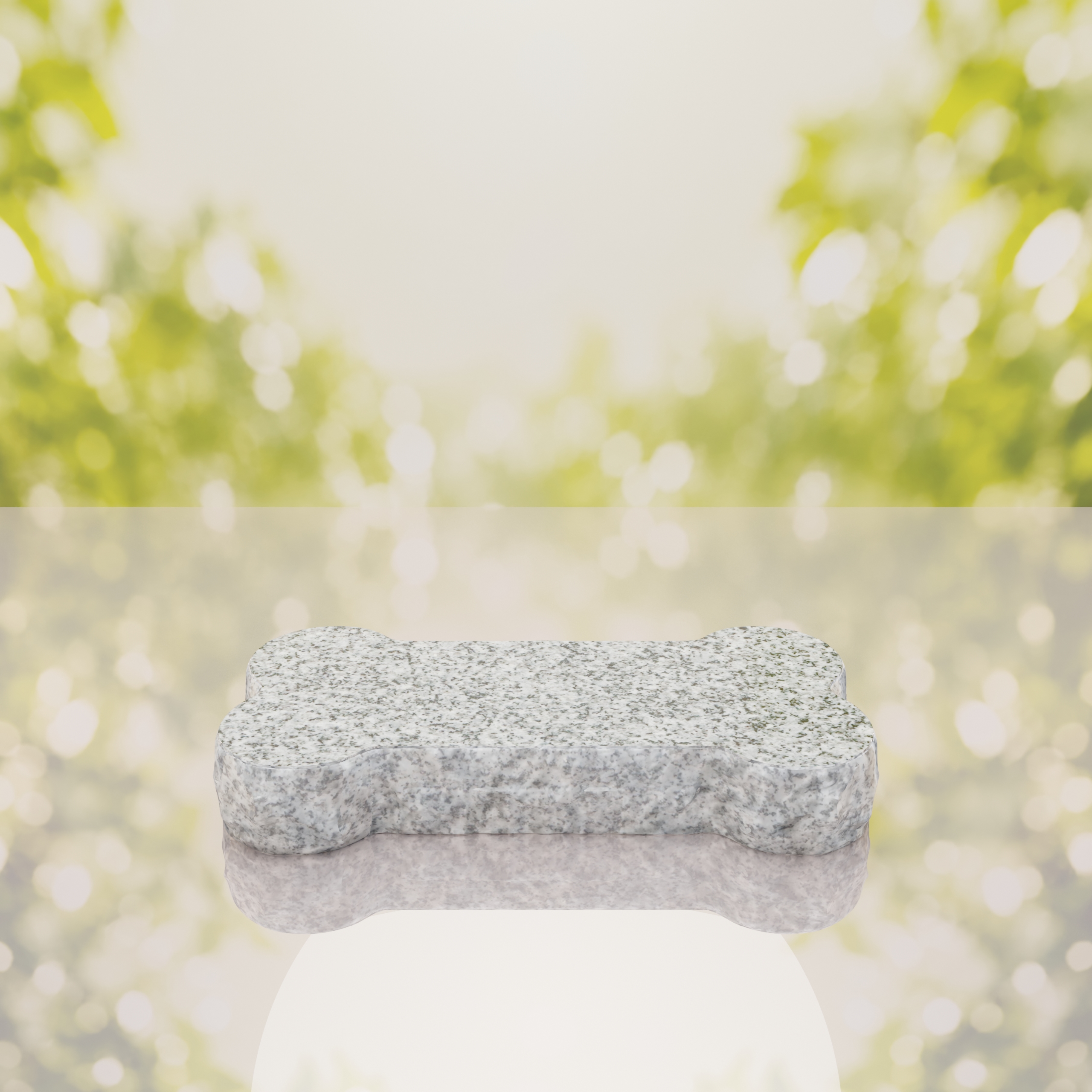 Bone Shape Dog Flat Granite Memorial thumbnail 12