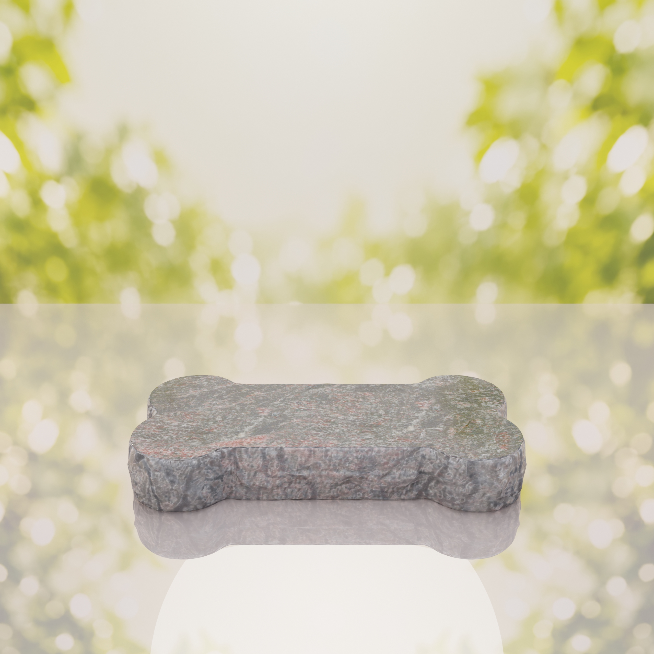 Bone Shape Dog Flat Granite Memorial thumbnail 10