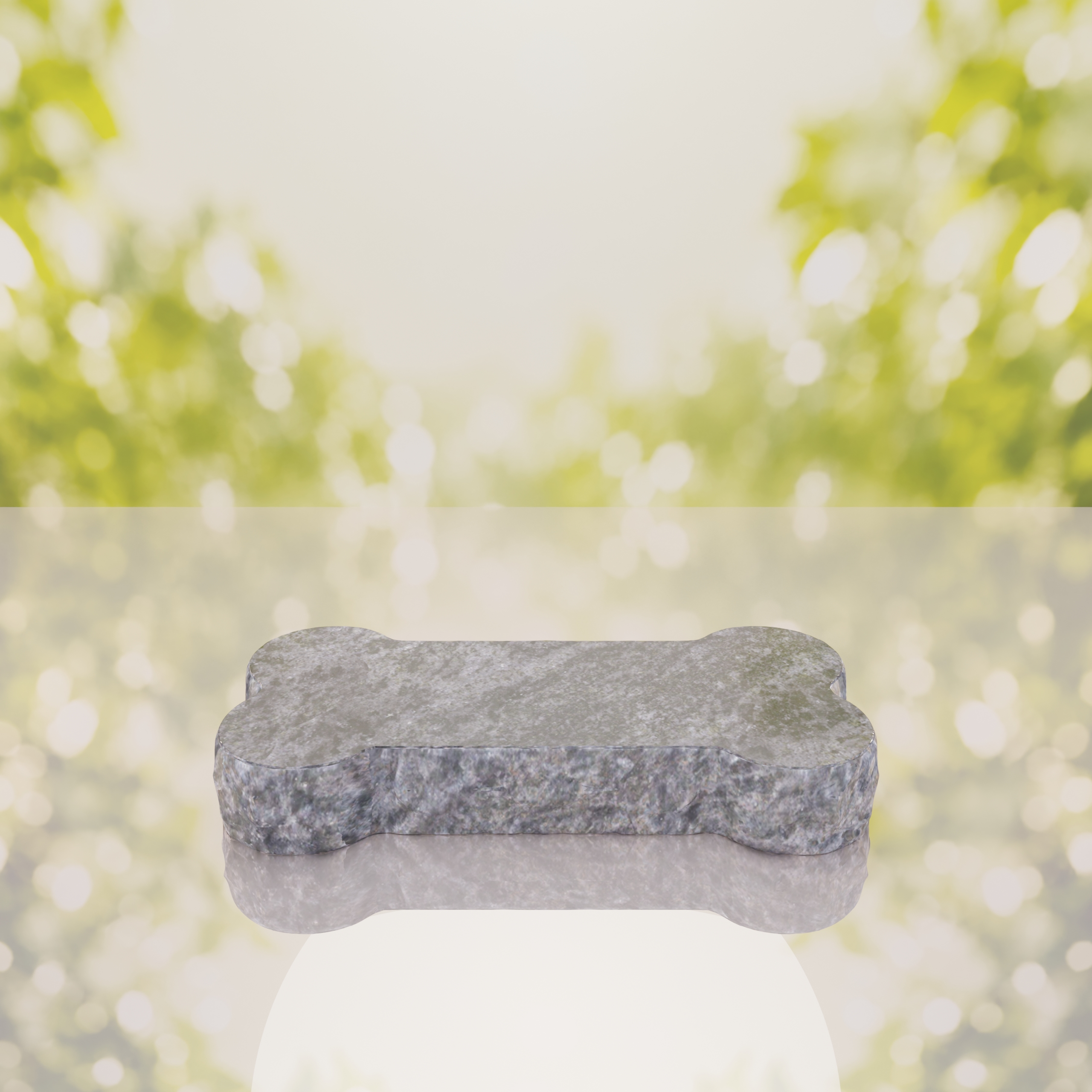 Bone Shape Dog Flat Granite Memorial thumbnail 6