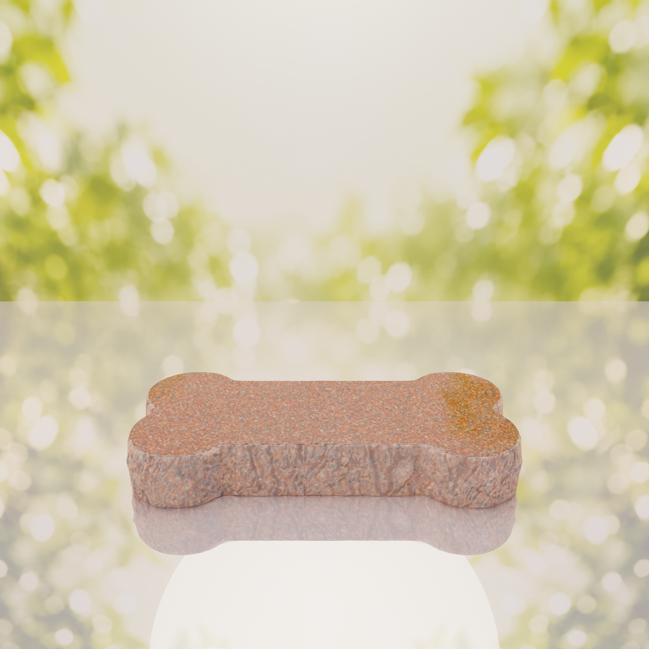 Bone Shape Dog Flat Granite Memorial thumbnail 4