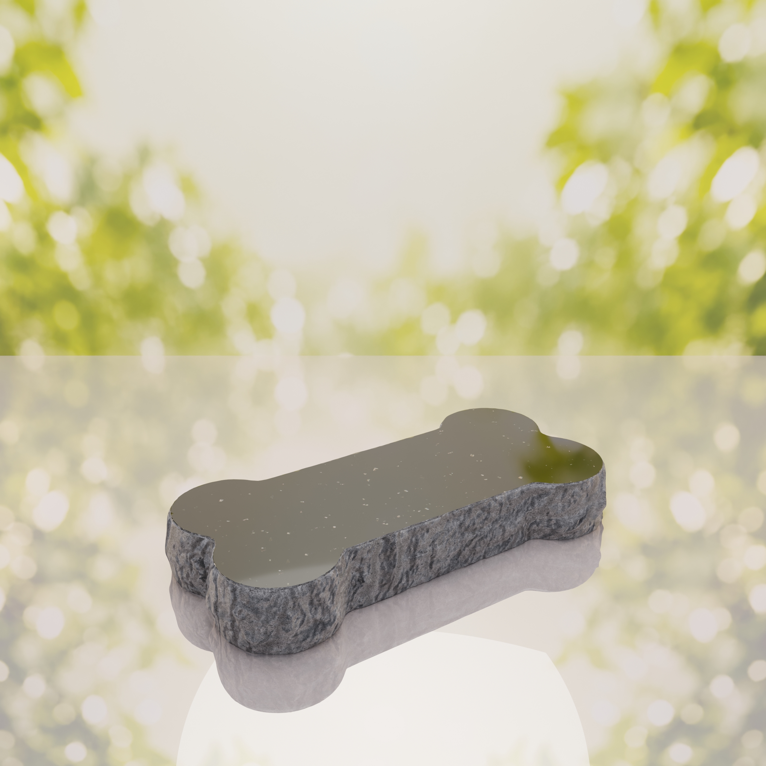 Bone Shape Dog Flat Granite Memorial thumbnail 13