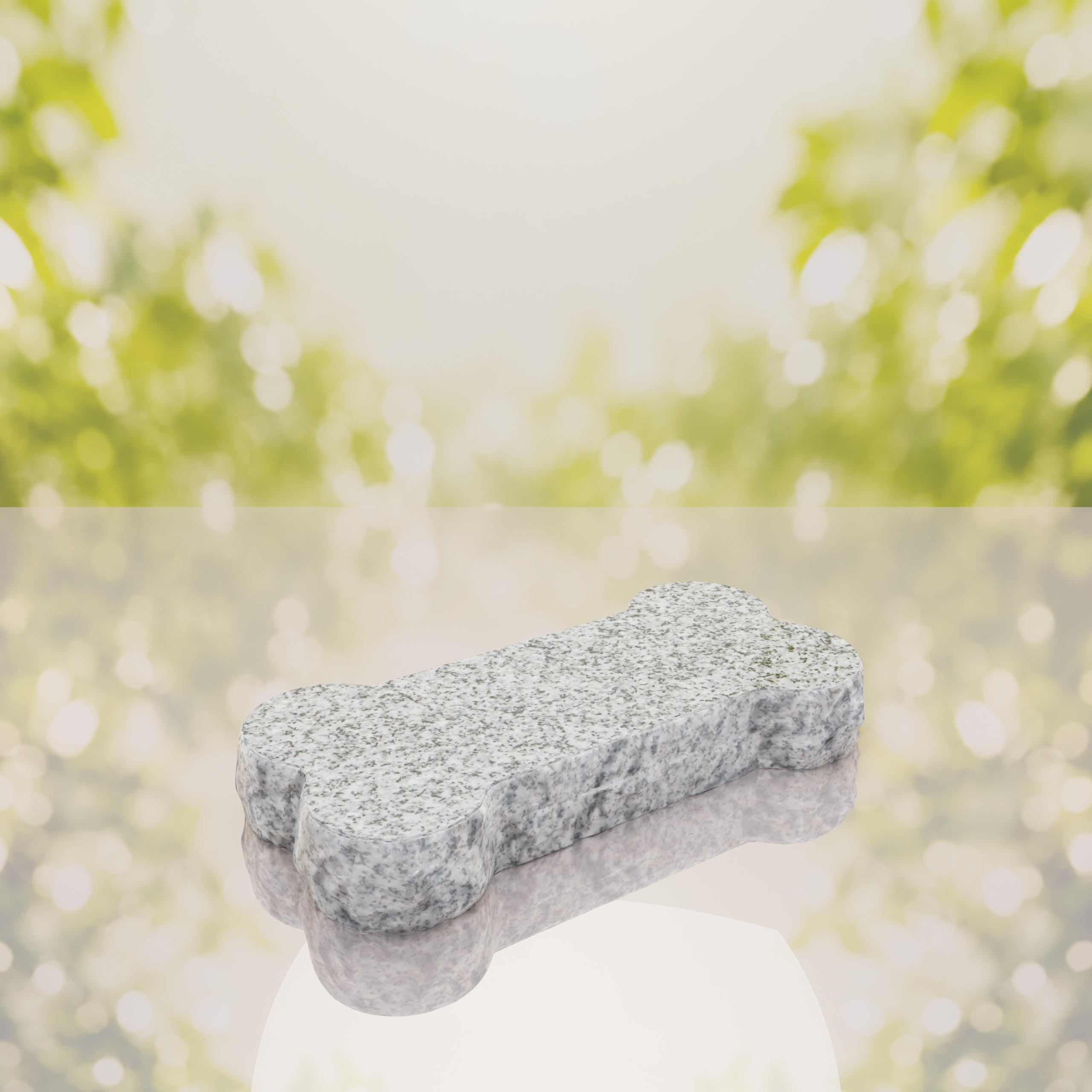 Bone Shape Dog Flat Granite Memorial thumbnail 11