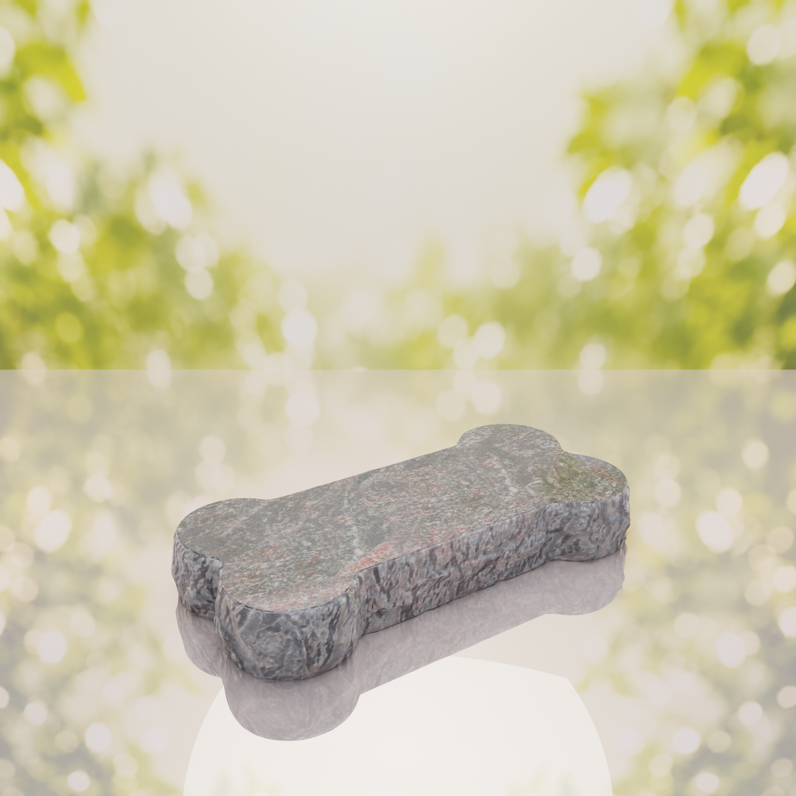 Bone Shape Dog Flat Granite Memorial thumbnail 9