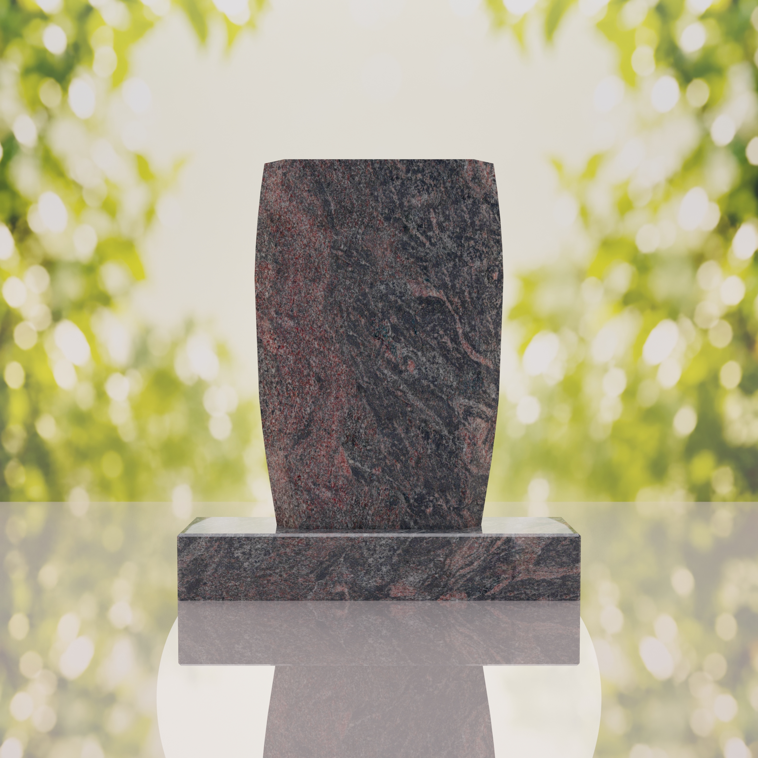 Jewish Menorah Granite Headstone thumbnail 9