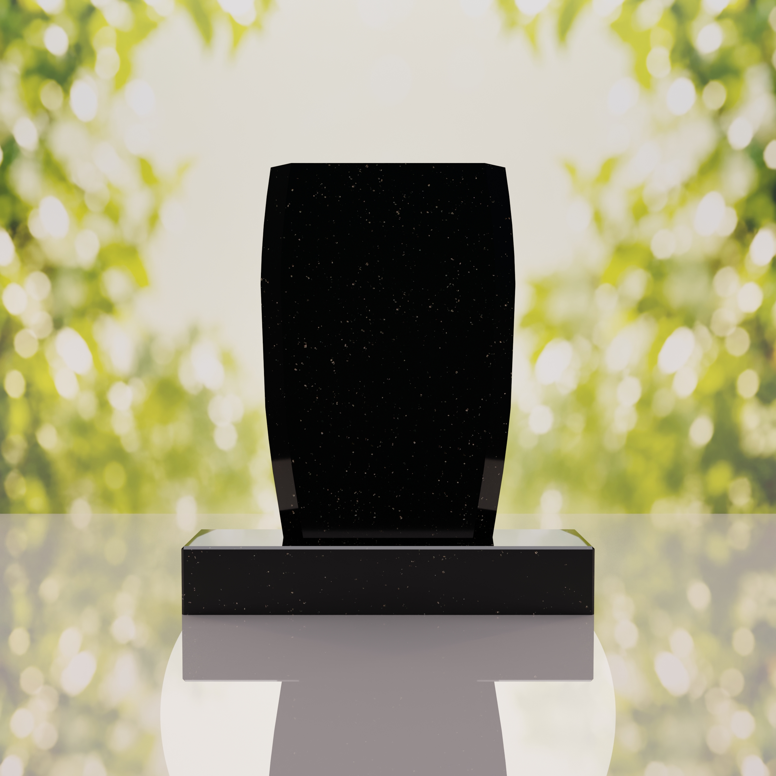 Jewish Menorah Granite Headstone thumbnail 3