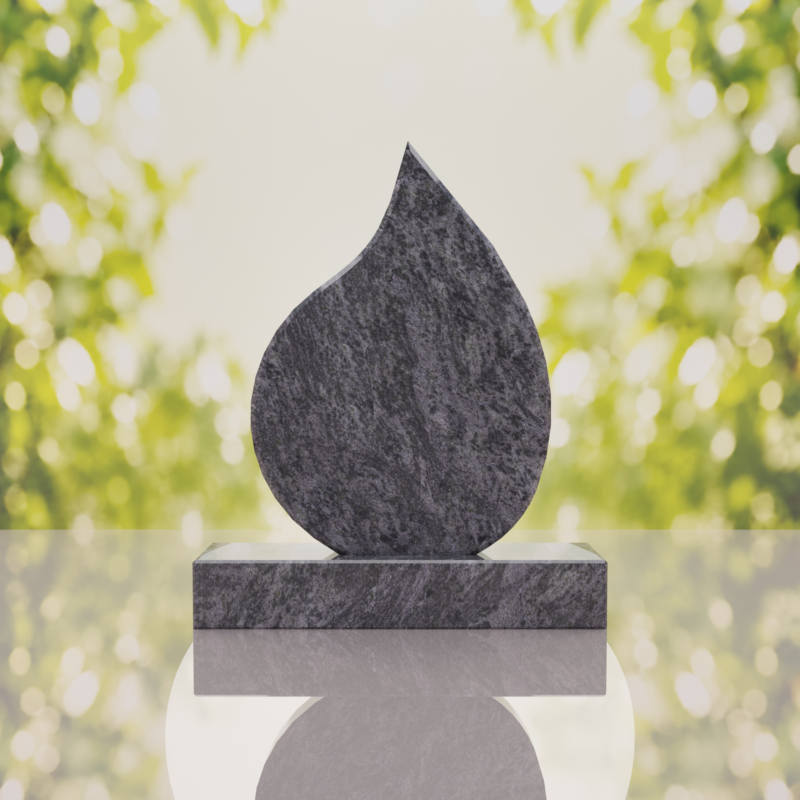 Teardrop Shape Granite Headstone thumbnail 14
