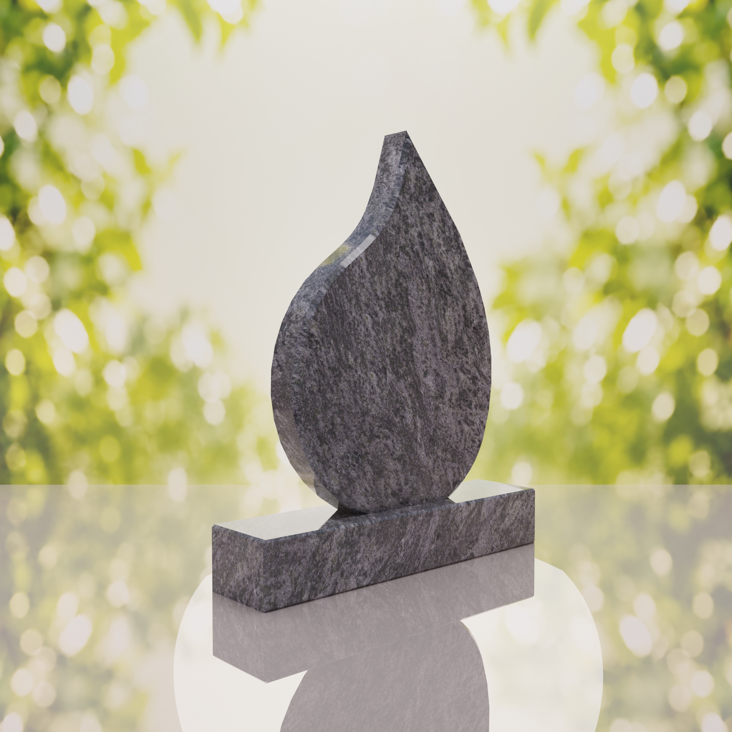 Teardrop Shape Granite Headstone thumbnail 13