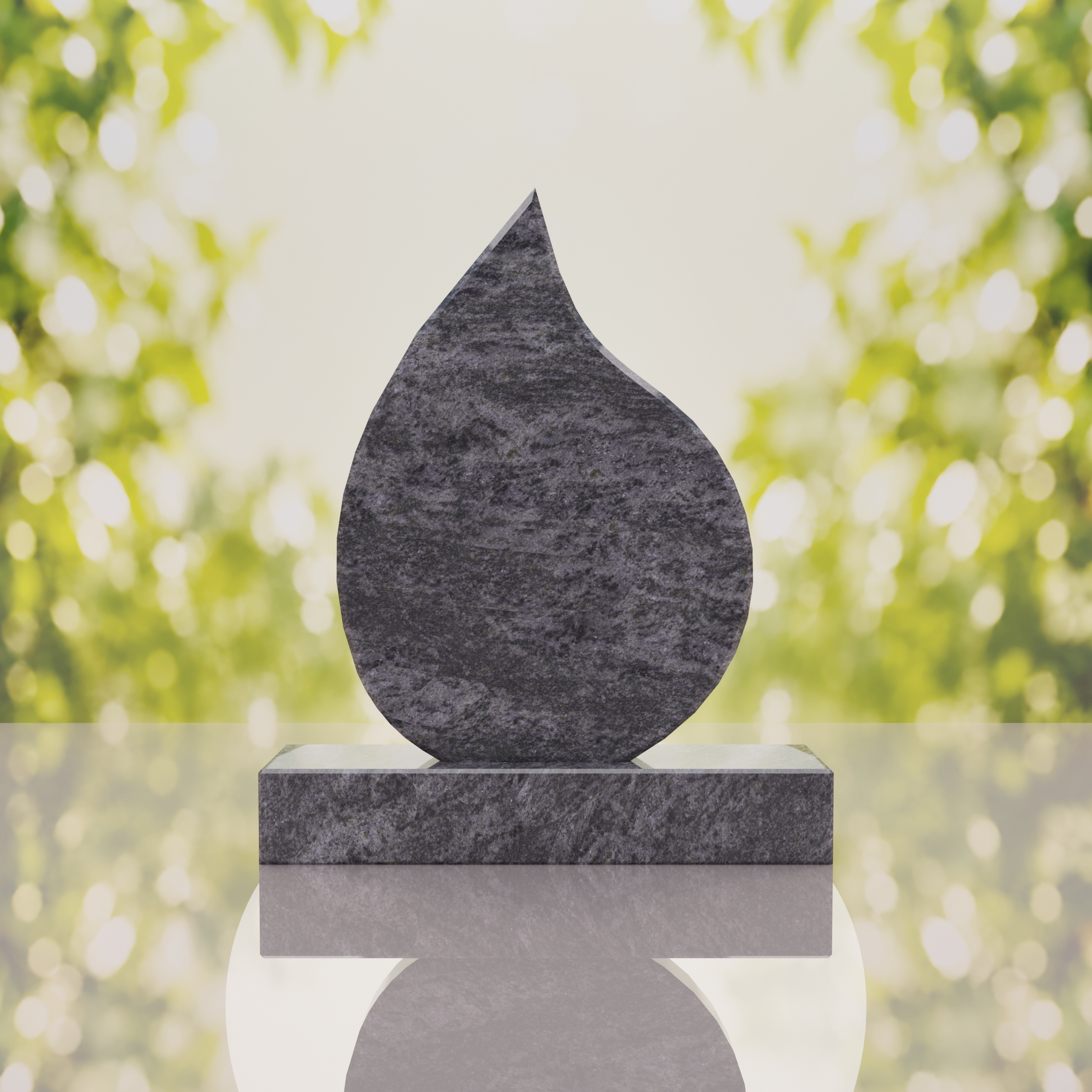 Teardrop Shape Granite Headstone thumbnail 15