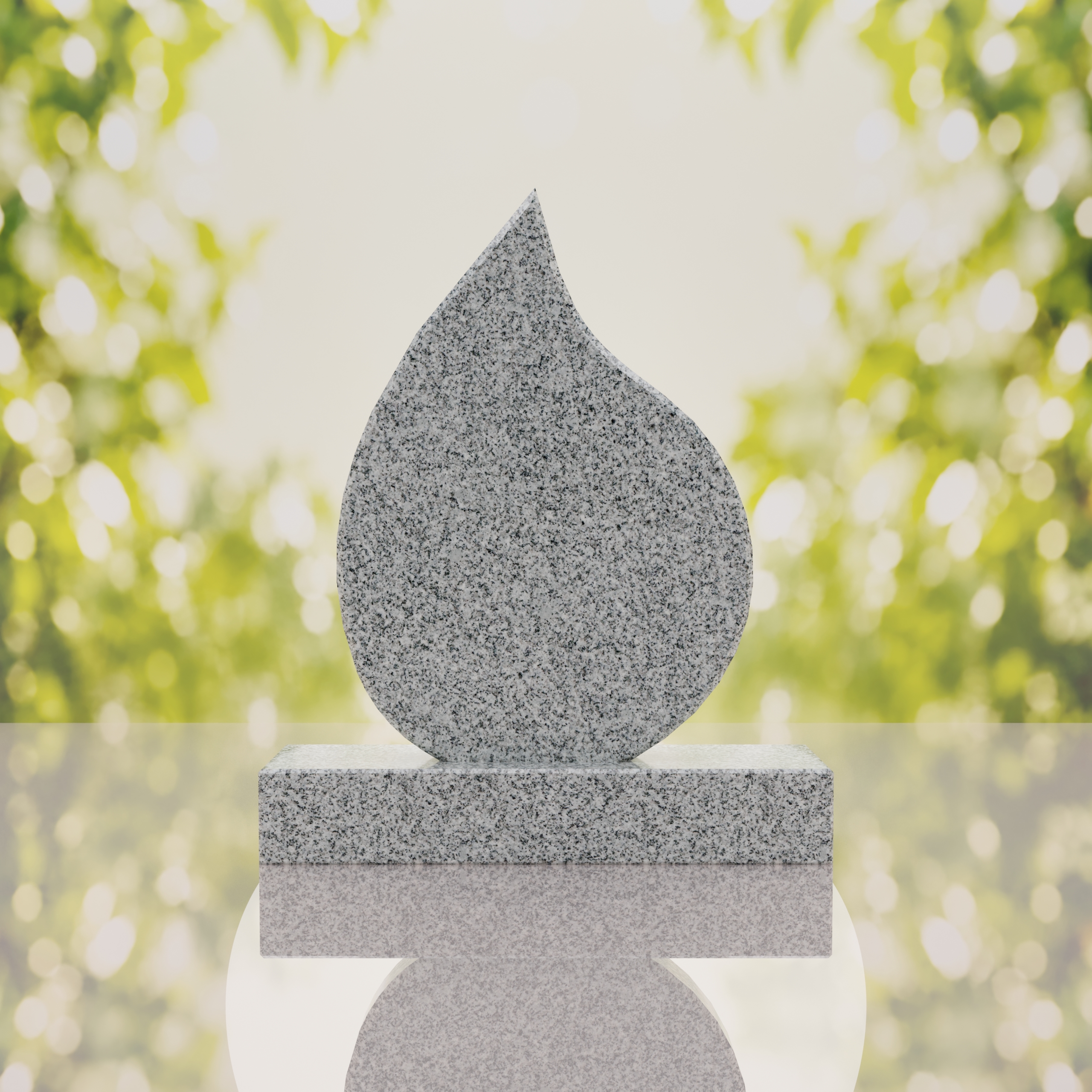 Teardrop Shape Granite Headstone thumbnail 6
