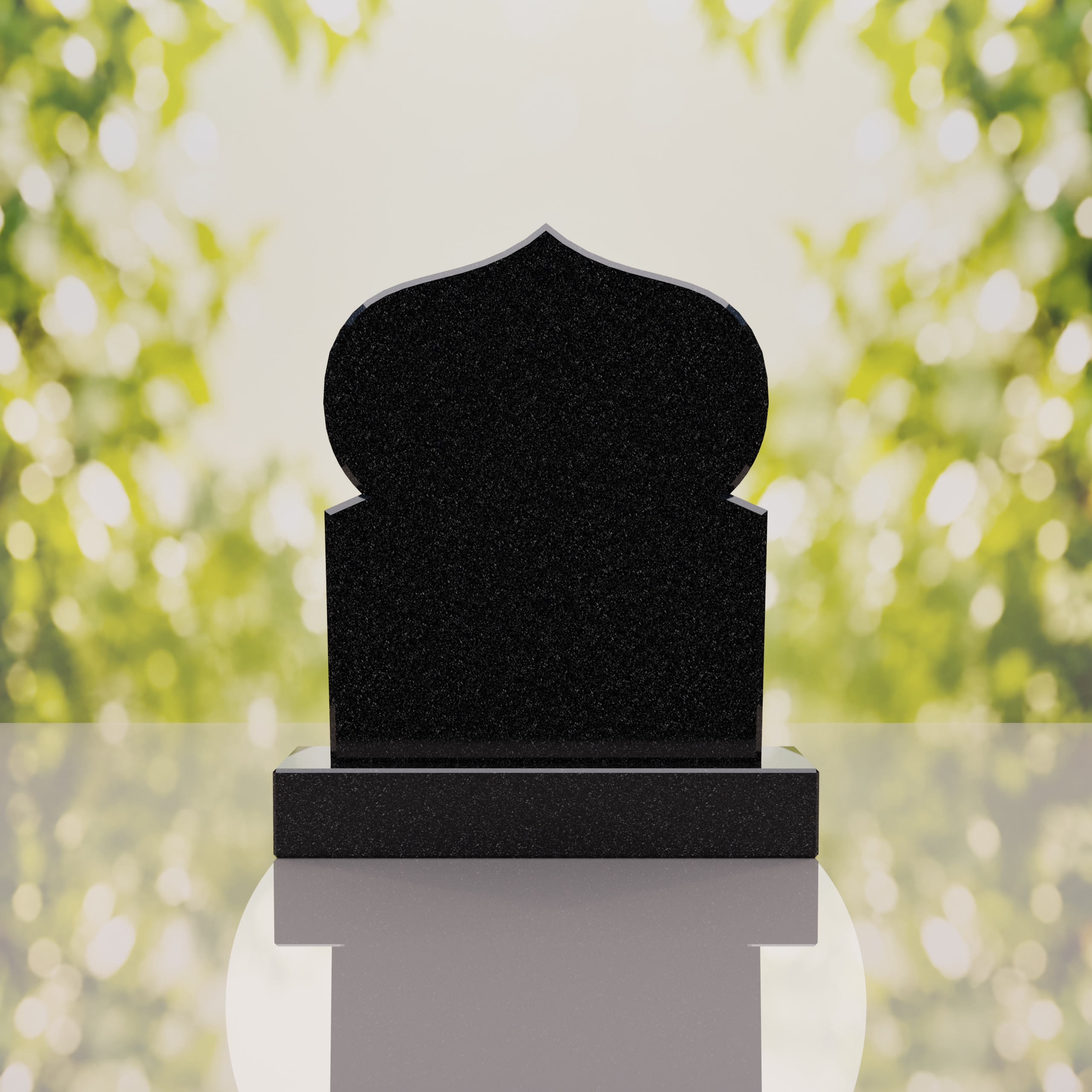Islamic Dome Granite Headstone thumbnail 5