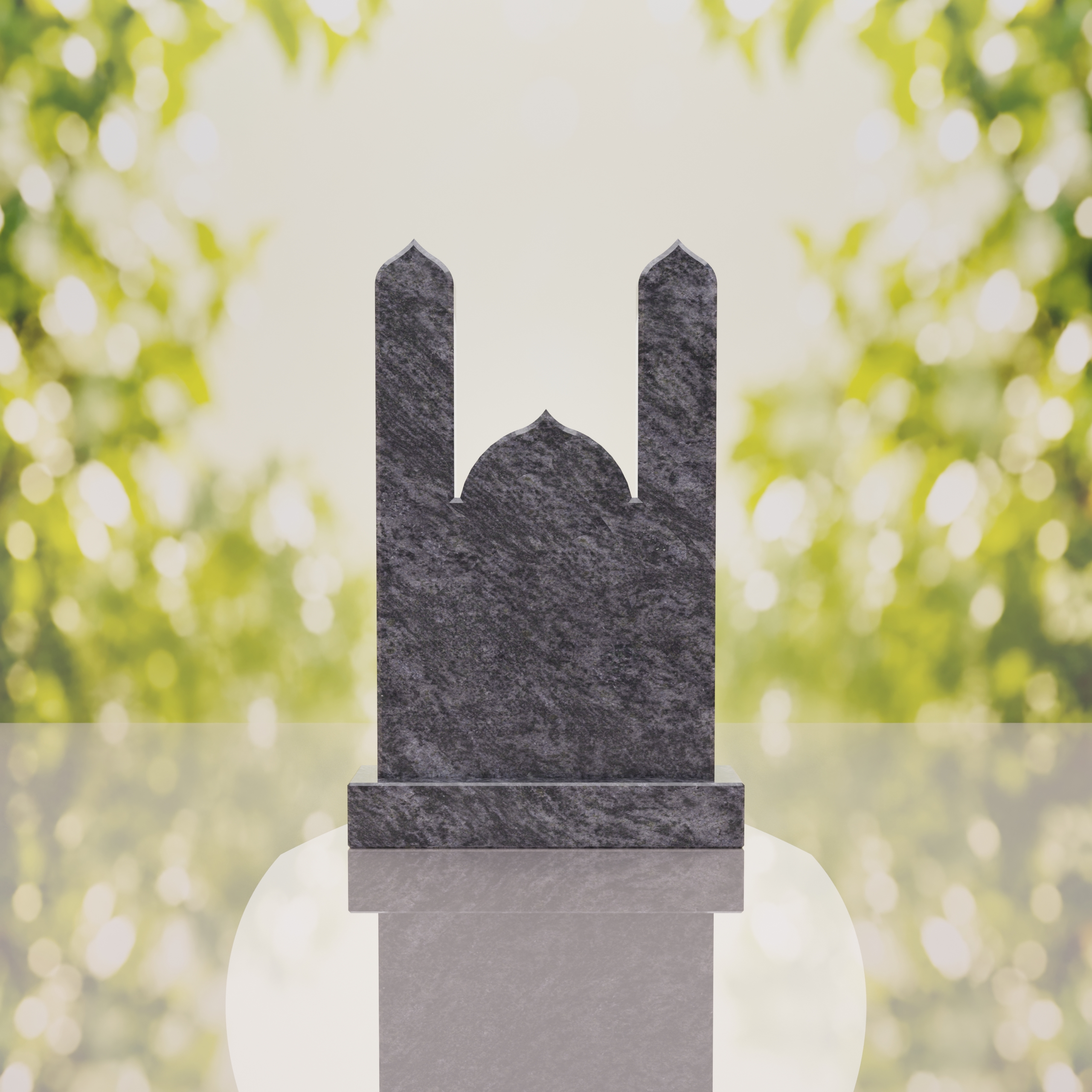 Islamic Minaret Companion Granite Headstone thumbnail 11