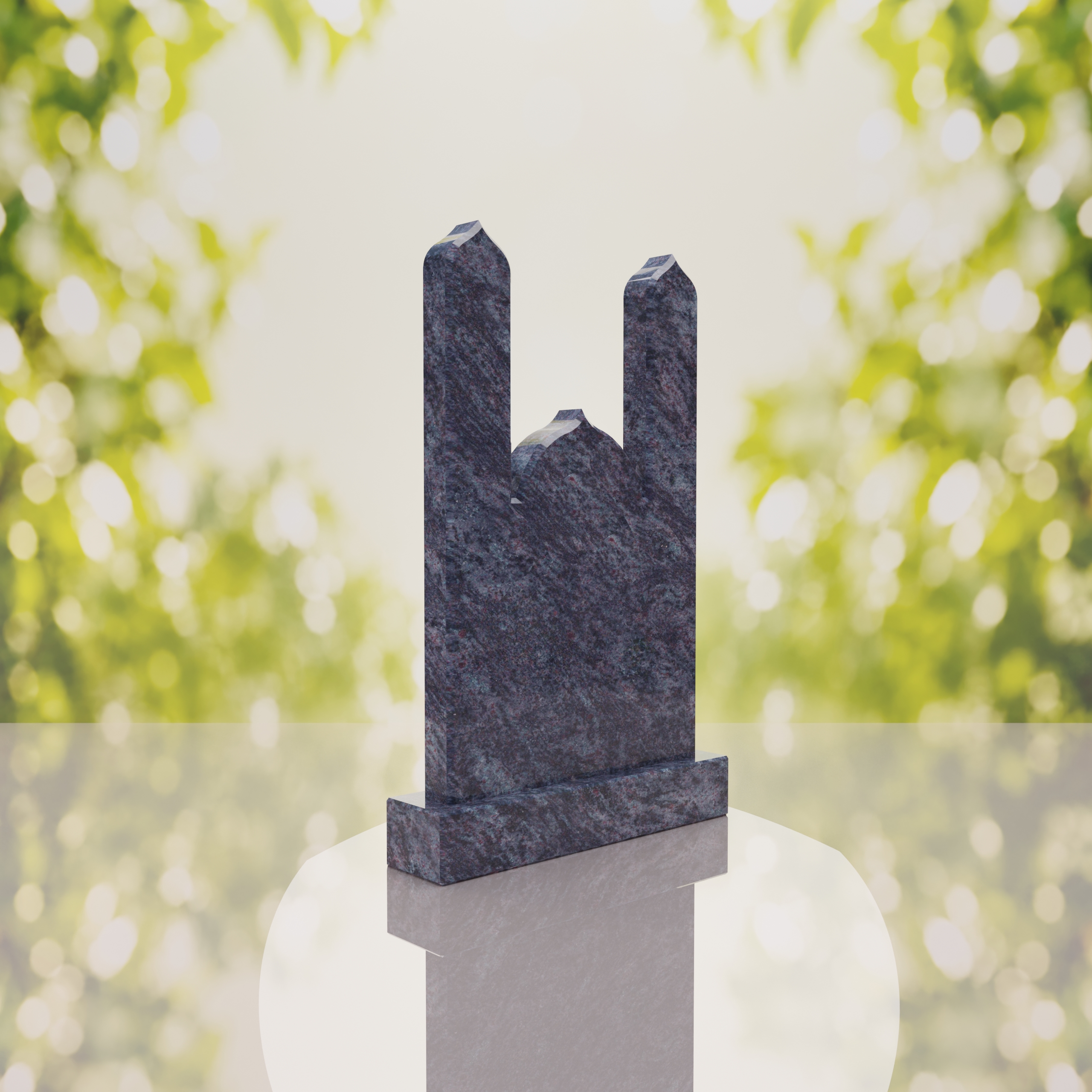 Islamic Minaret Companion Granite Headstone thumbnail 7