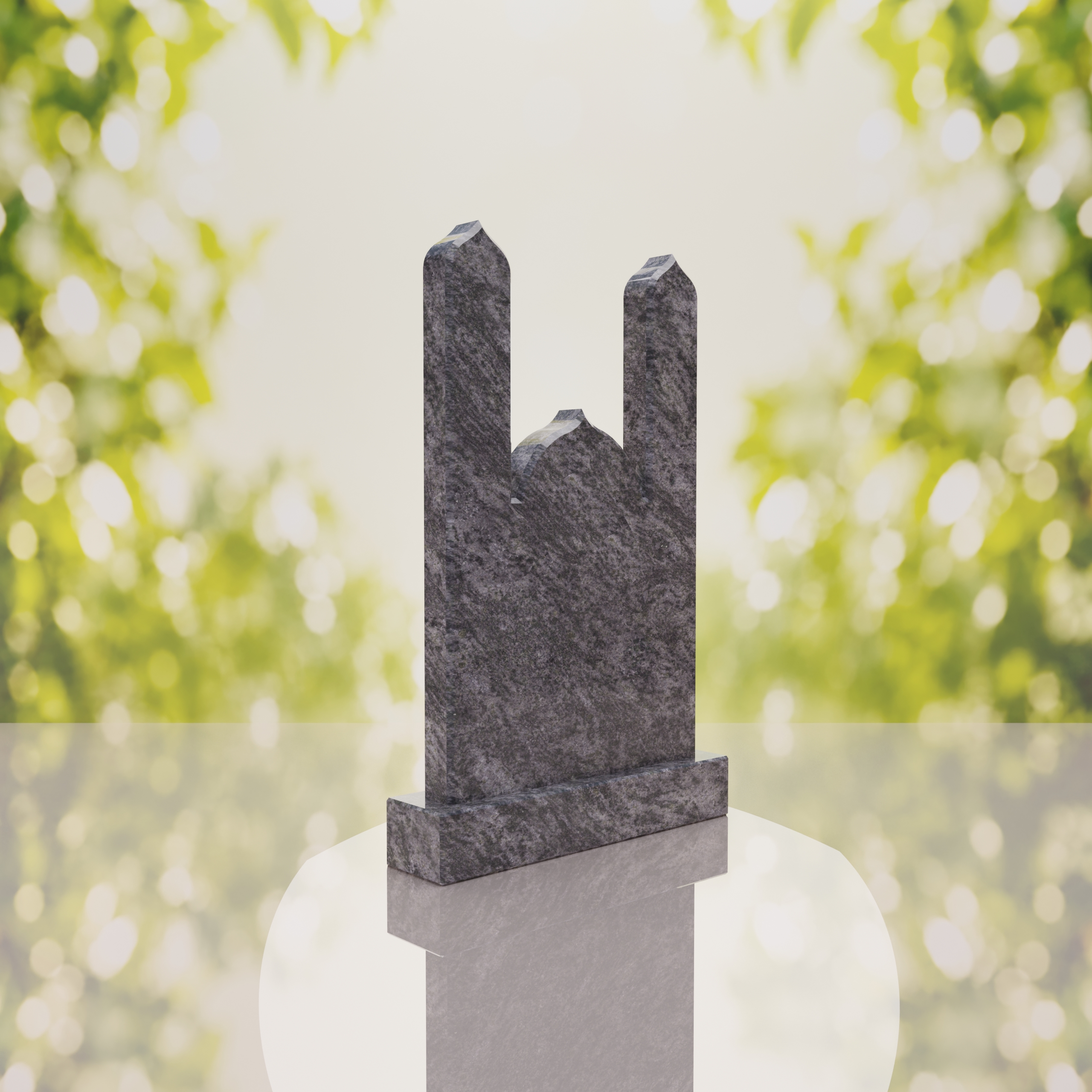 Islamic Minaret Companion Granite Headstone thumbnail 10