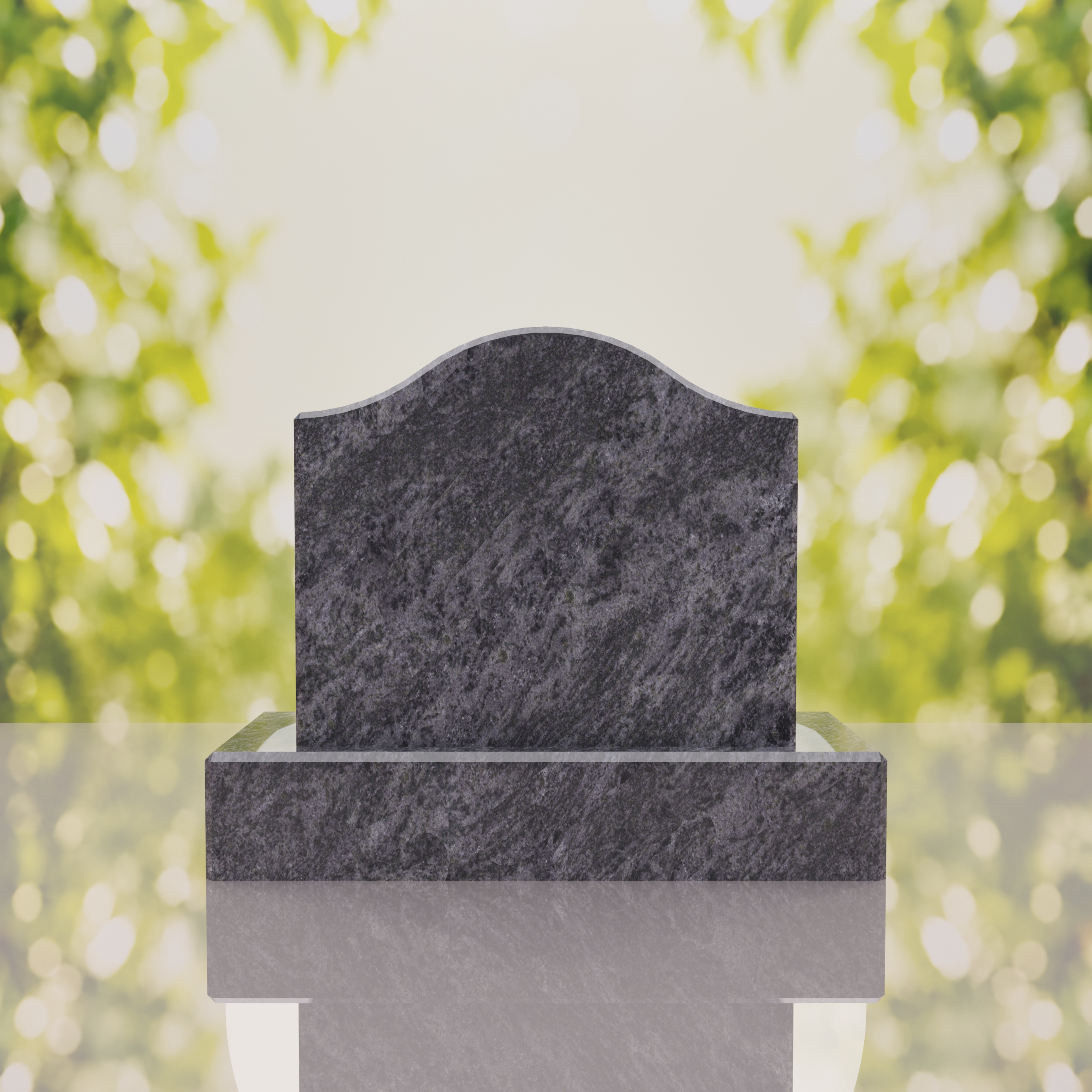 Serpentine Top Slant Granite Headstone thumbnail 15