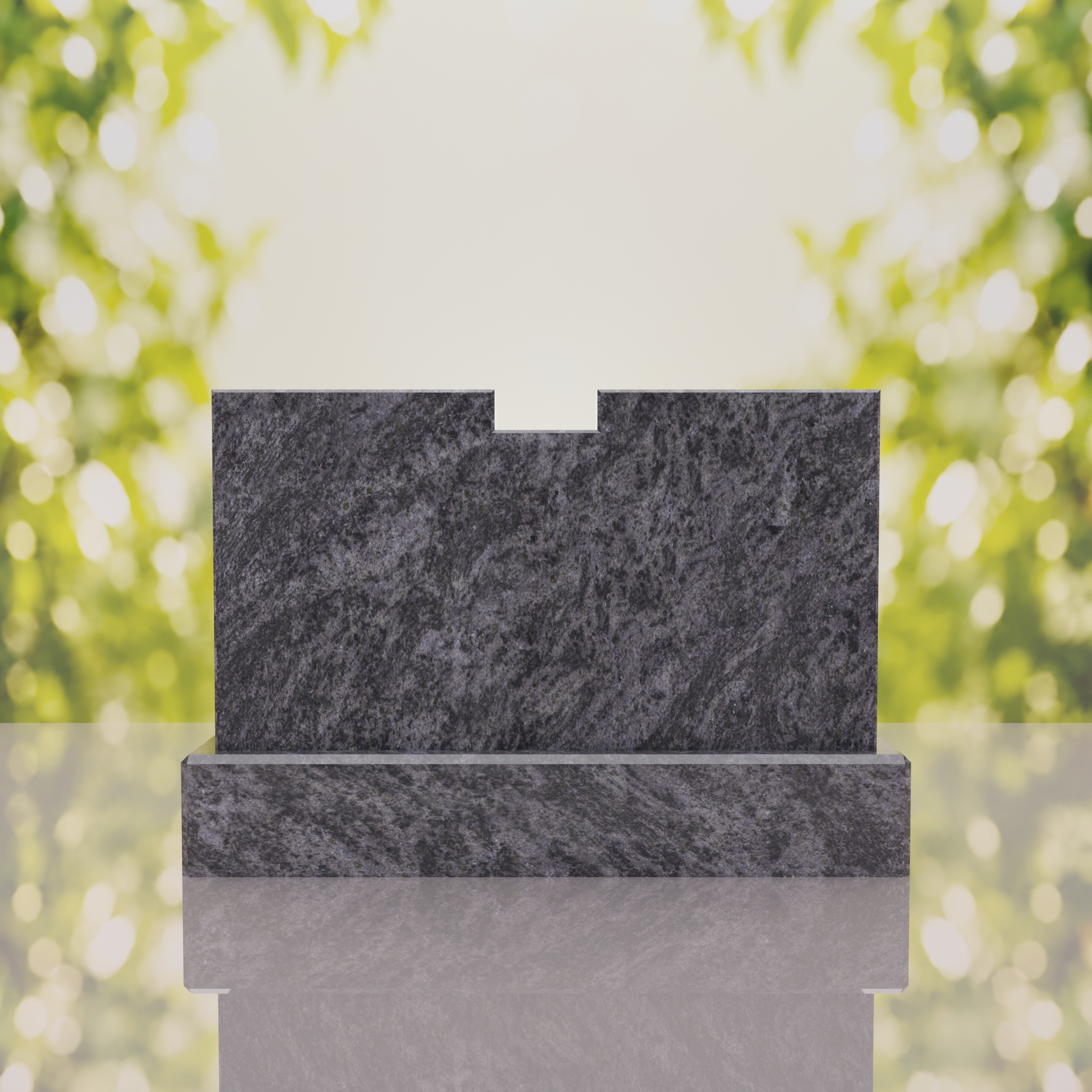 Companion Double Slant Granite Headstone thumbnail 9