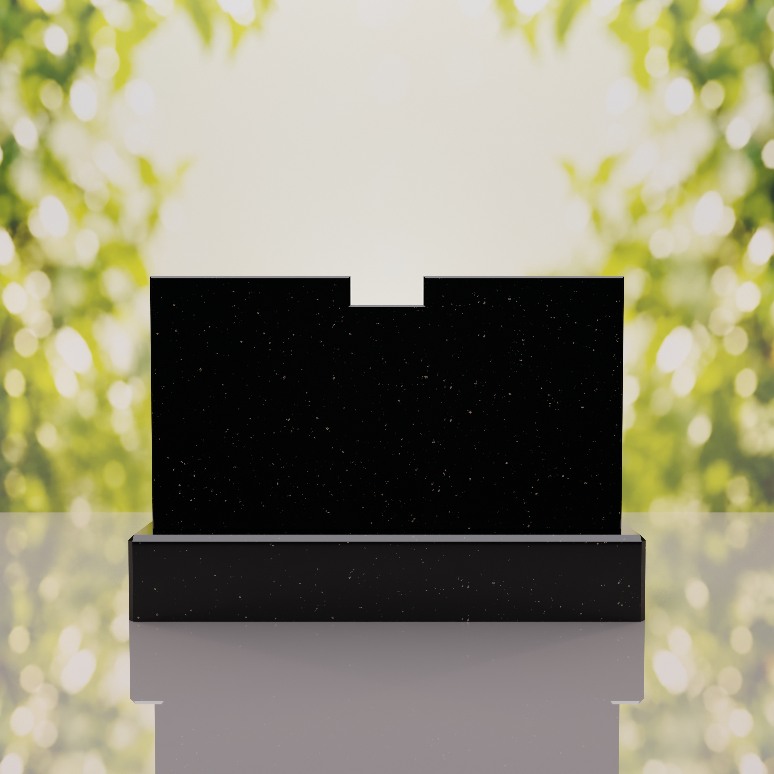 Companion Double Slant Granite Headstone thumbnail 12