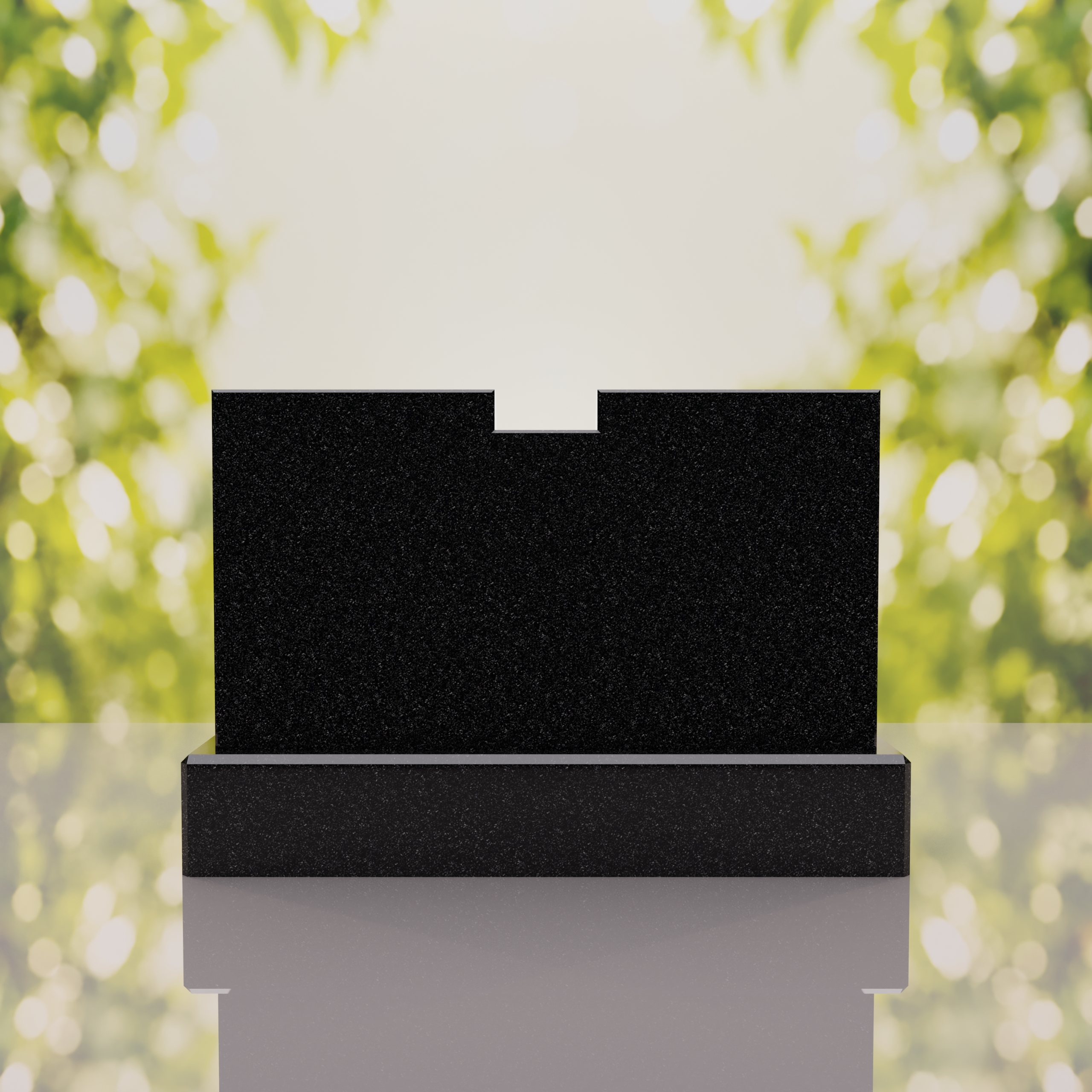 Companion Double Slant Granite Headstone thumbnail 15