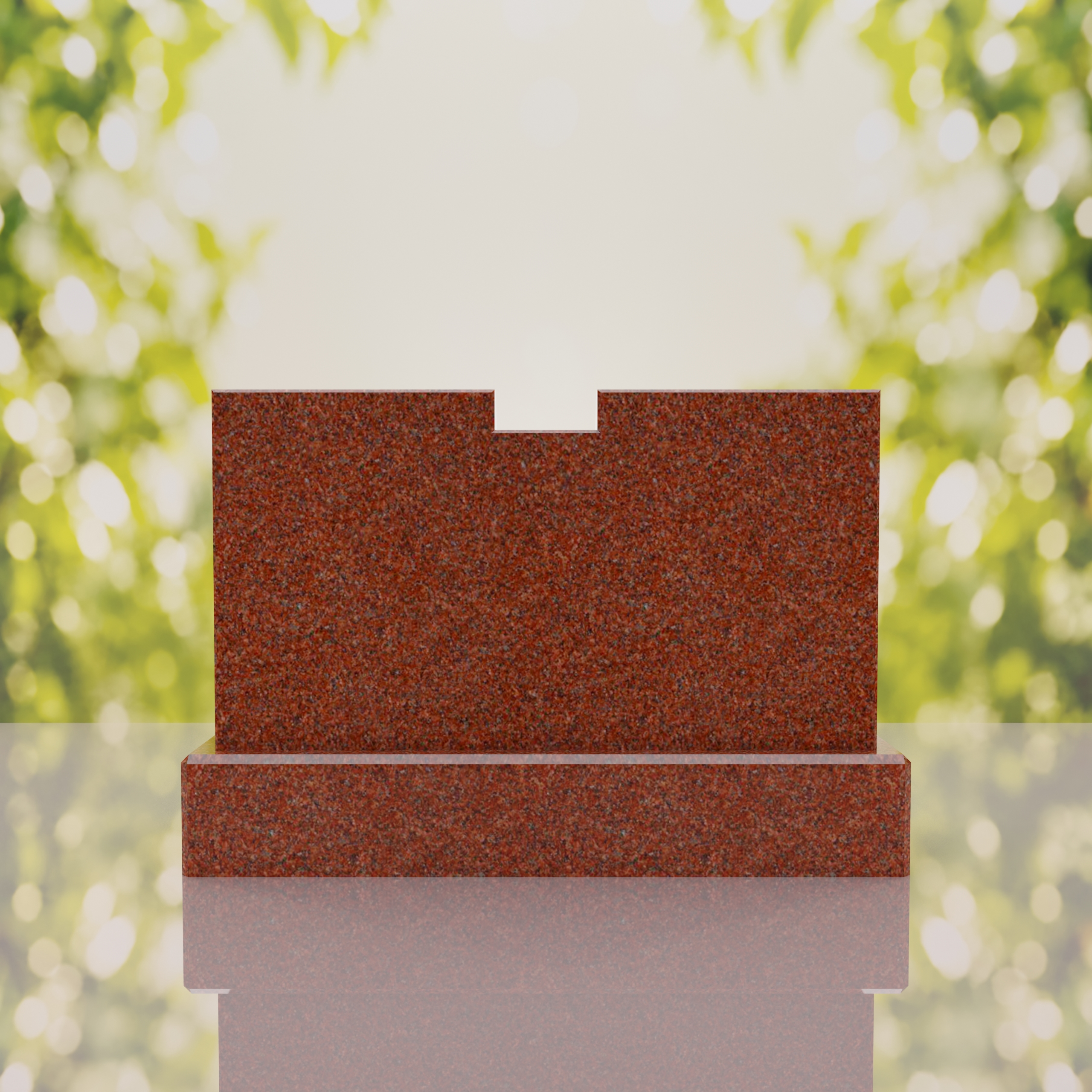 Companion Double Slant Granite Headstone thumbnail 6