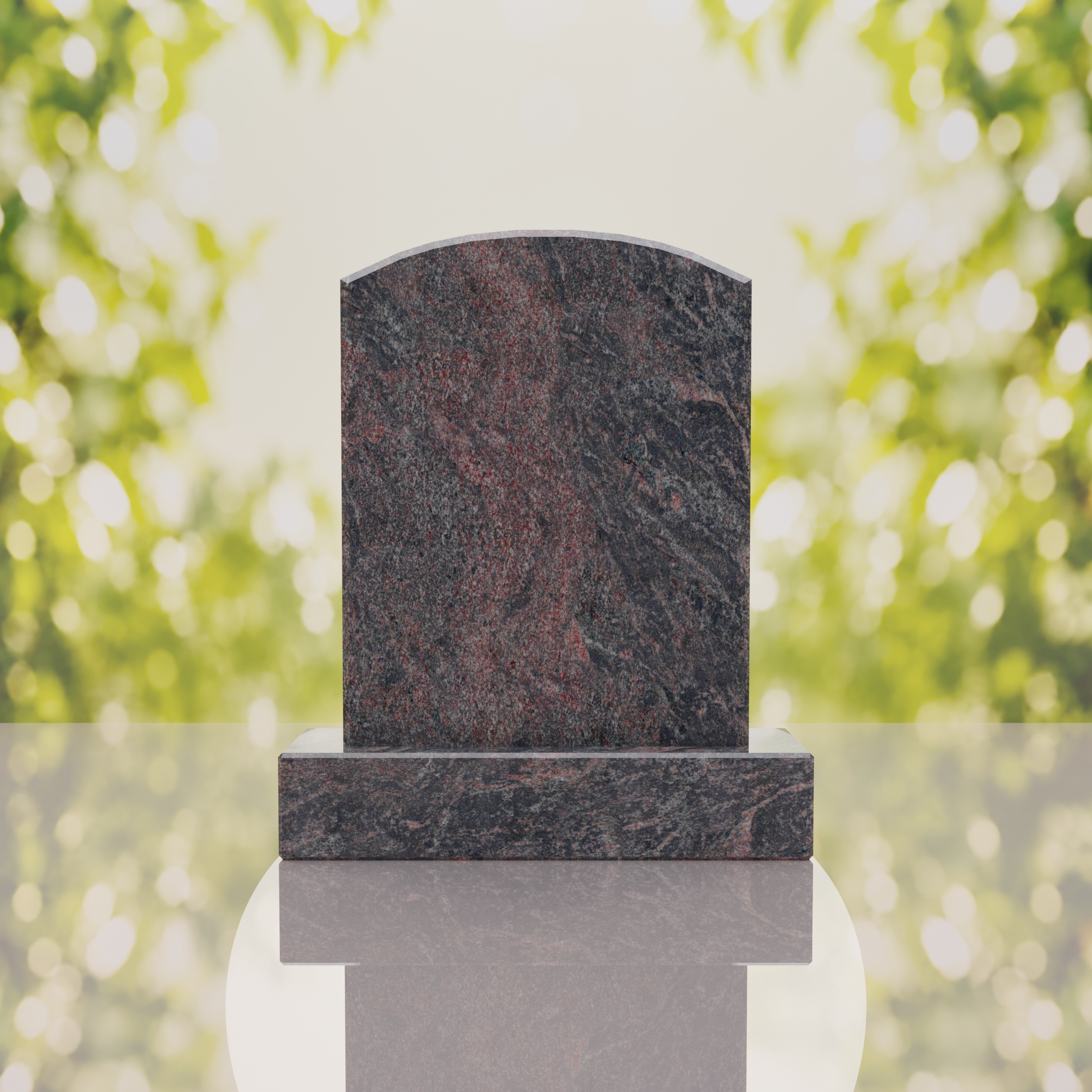 Round Top Upright Headstone thumbnail 8