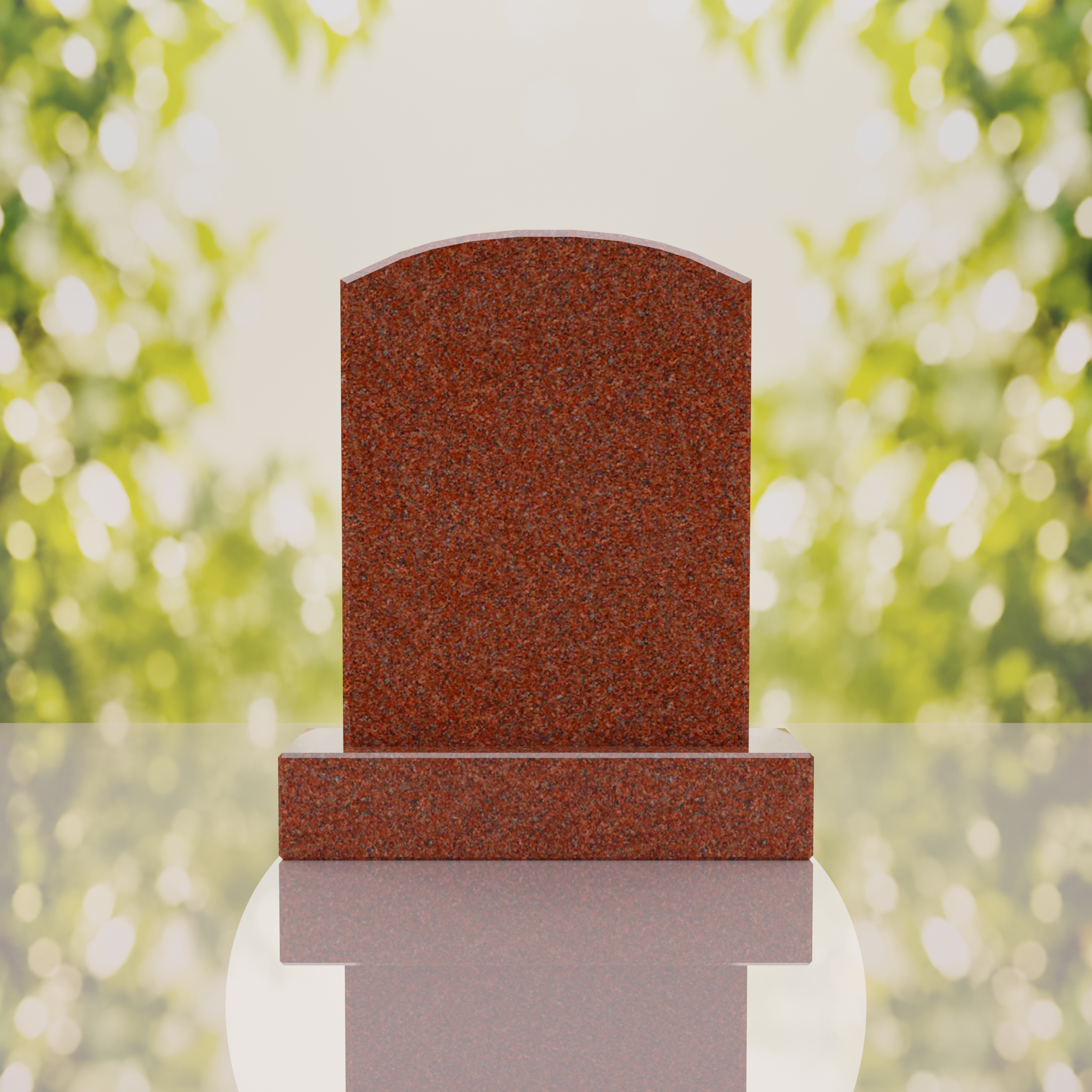 Round Top Upright Headstone thumbnail 5