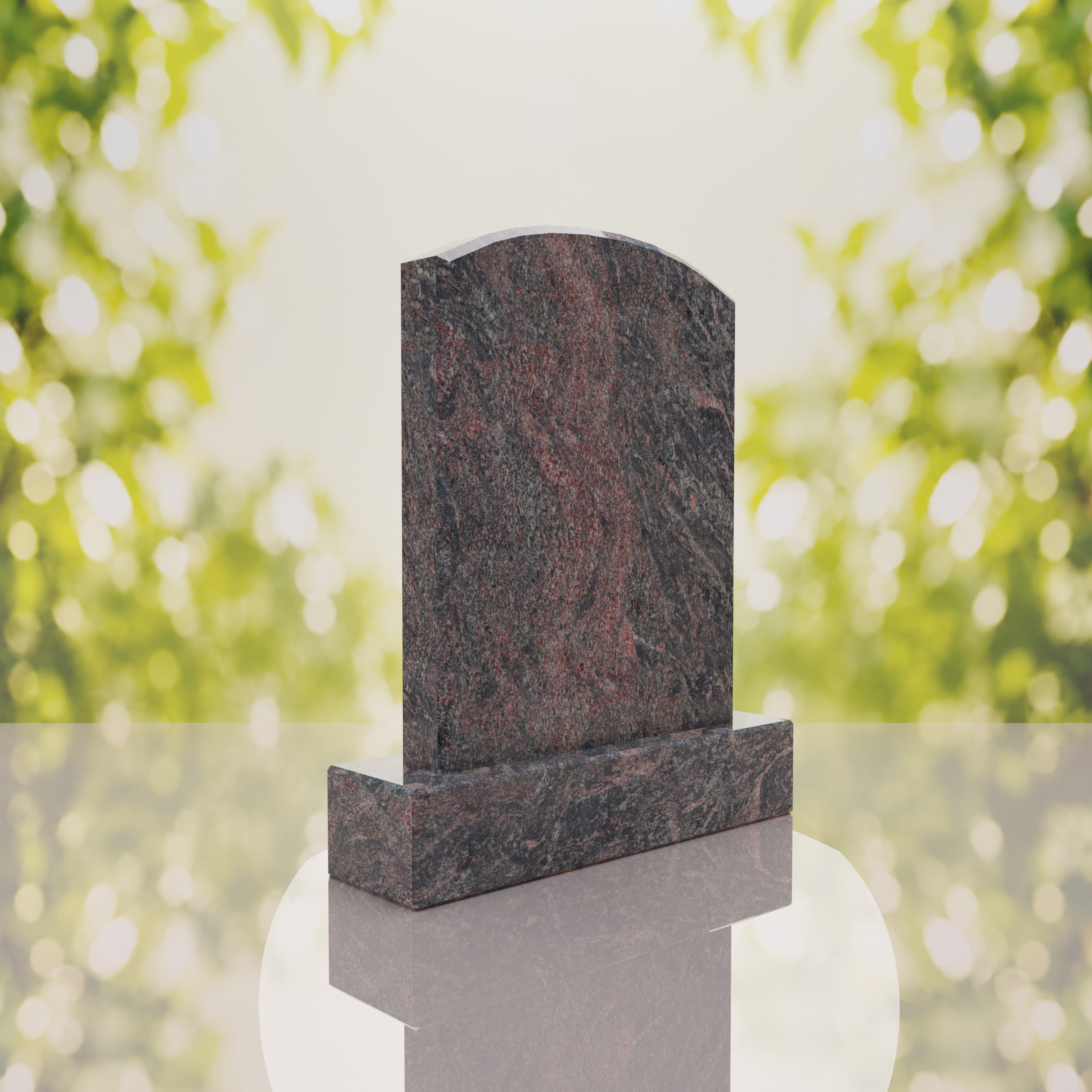 Round Top Upright Headstone thumbnail 7