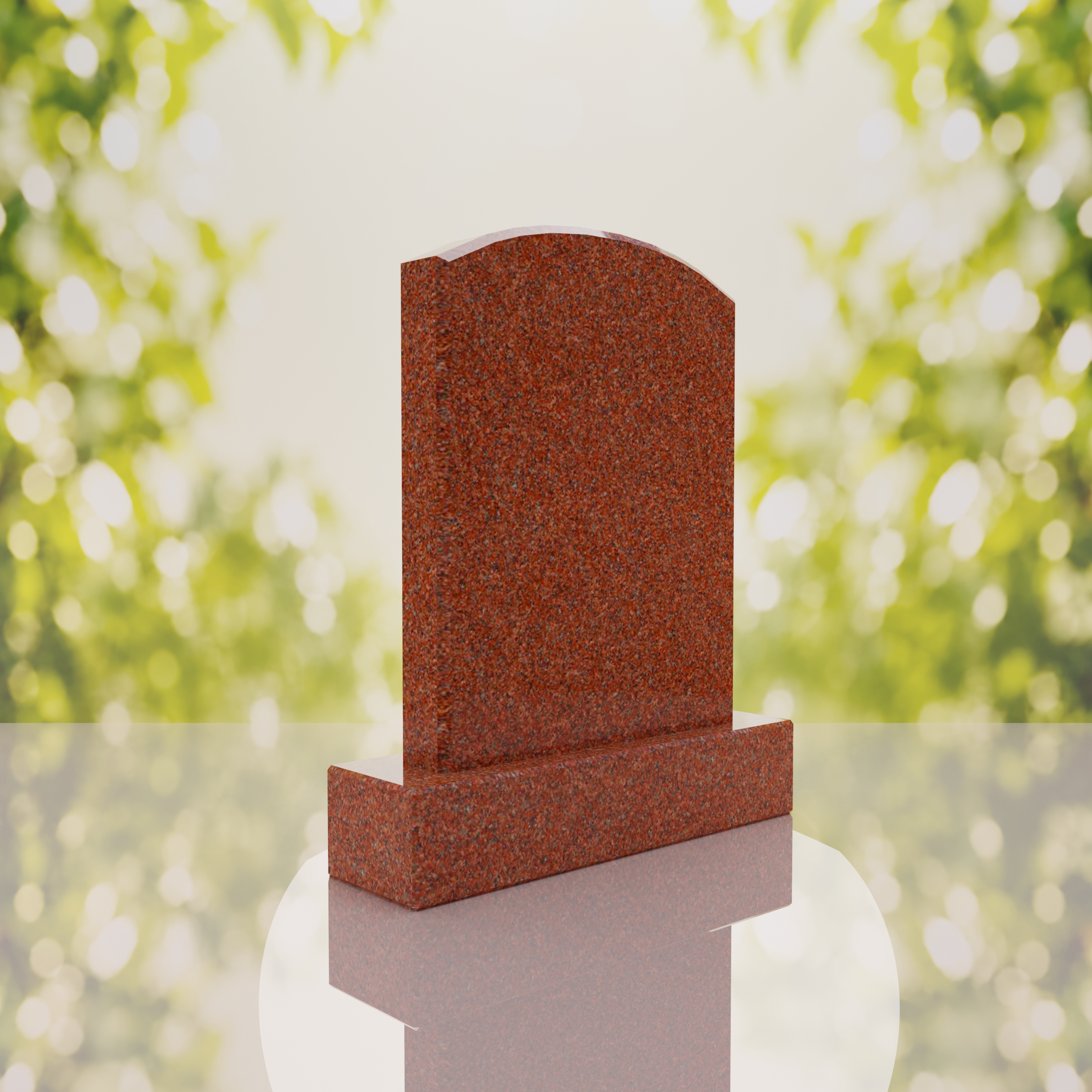 Round Top Upright Headstone thumbnail 4