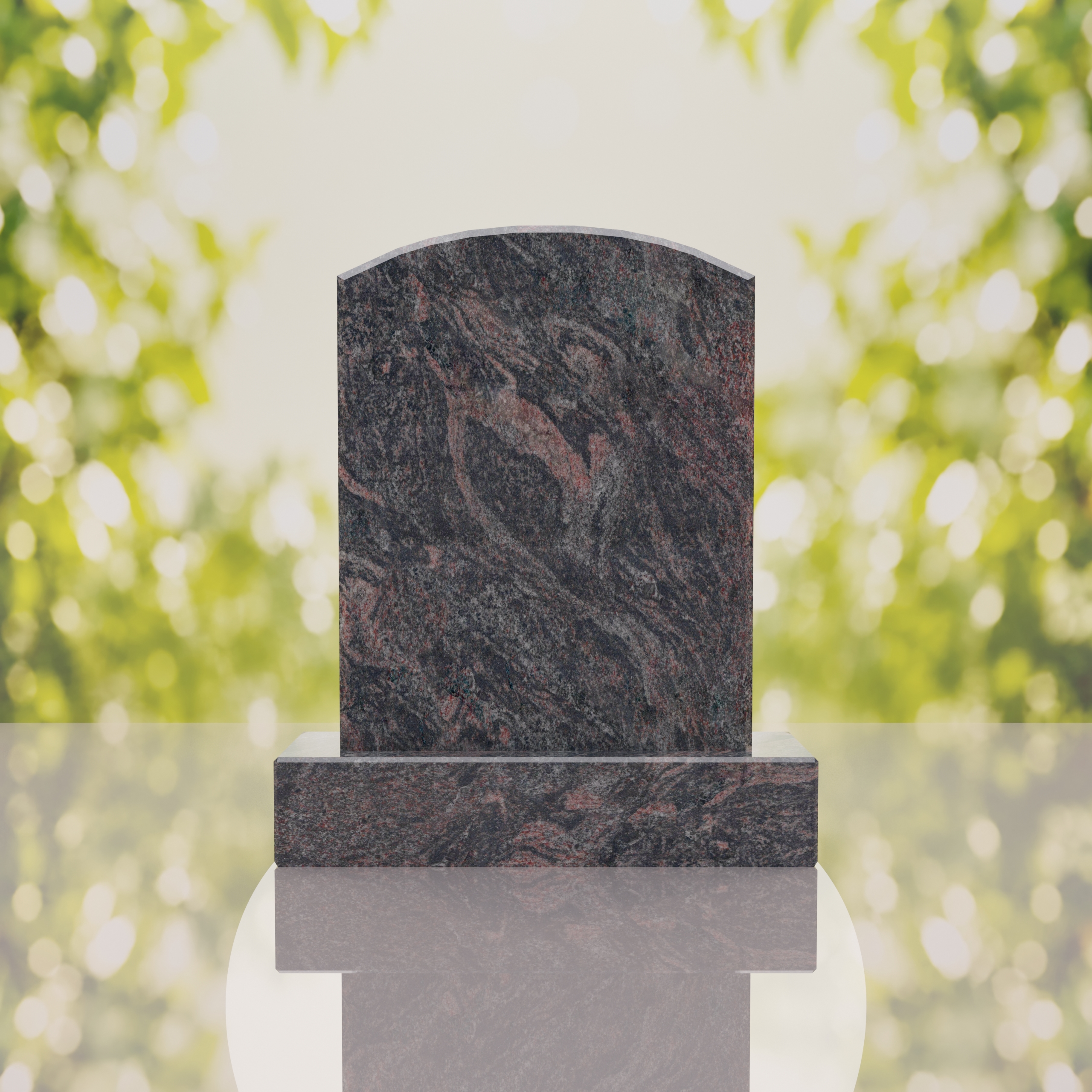 Round Top Upright Headstone thumbnail 9