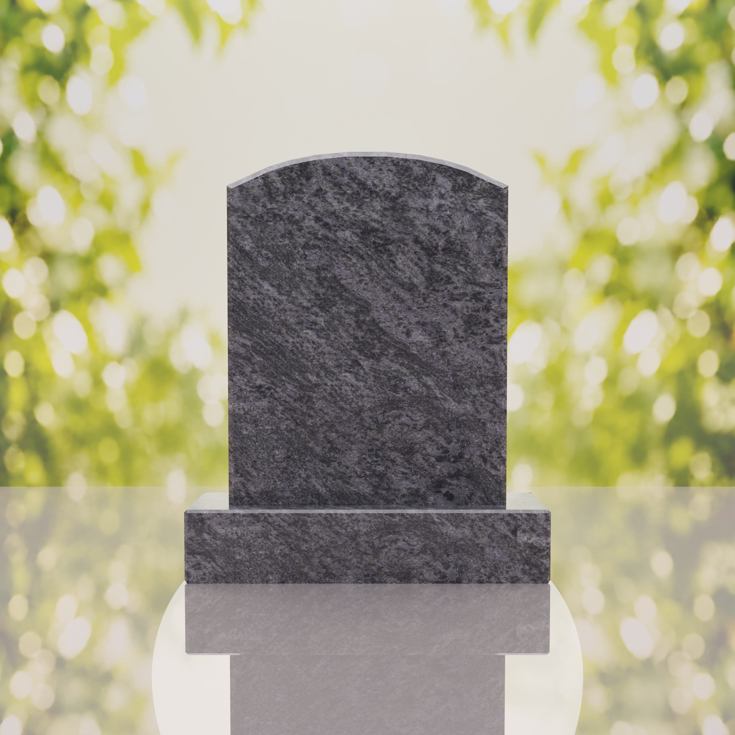 Round Top Upright Headstone thumbnail 2