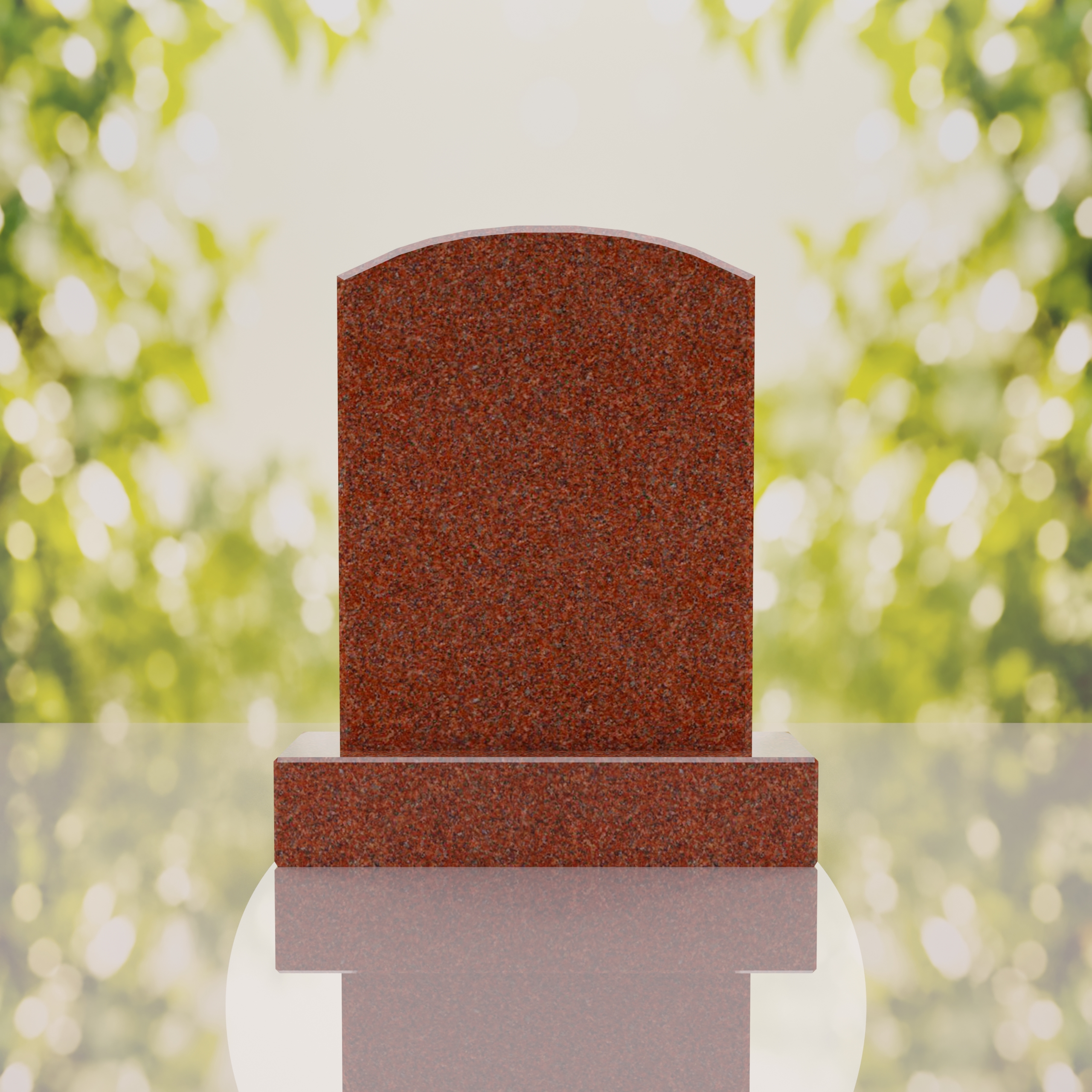 Round Top Upright Headstone thumbnail 6