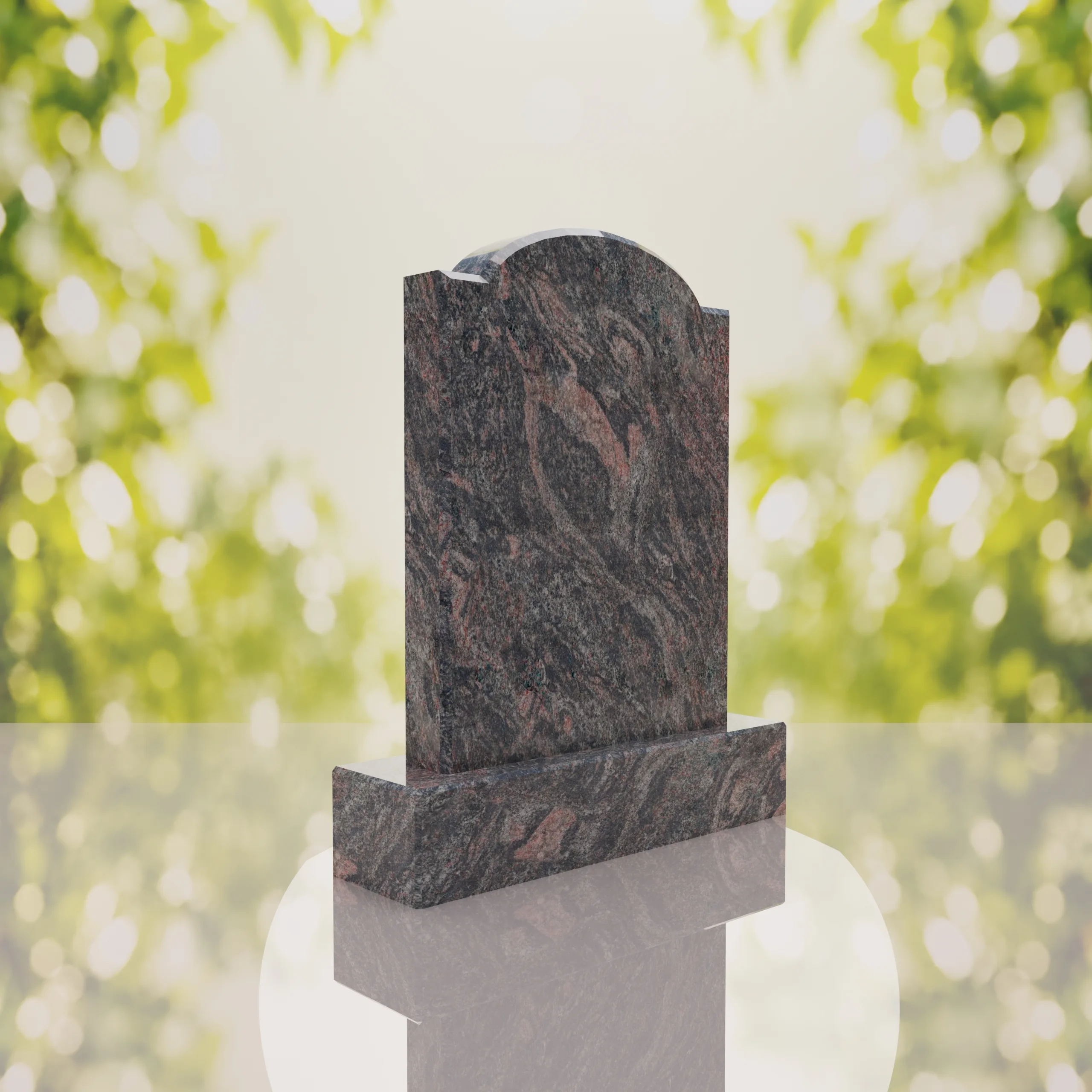 Classic Arch Upright Headstone