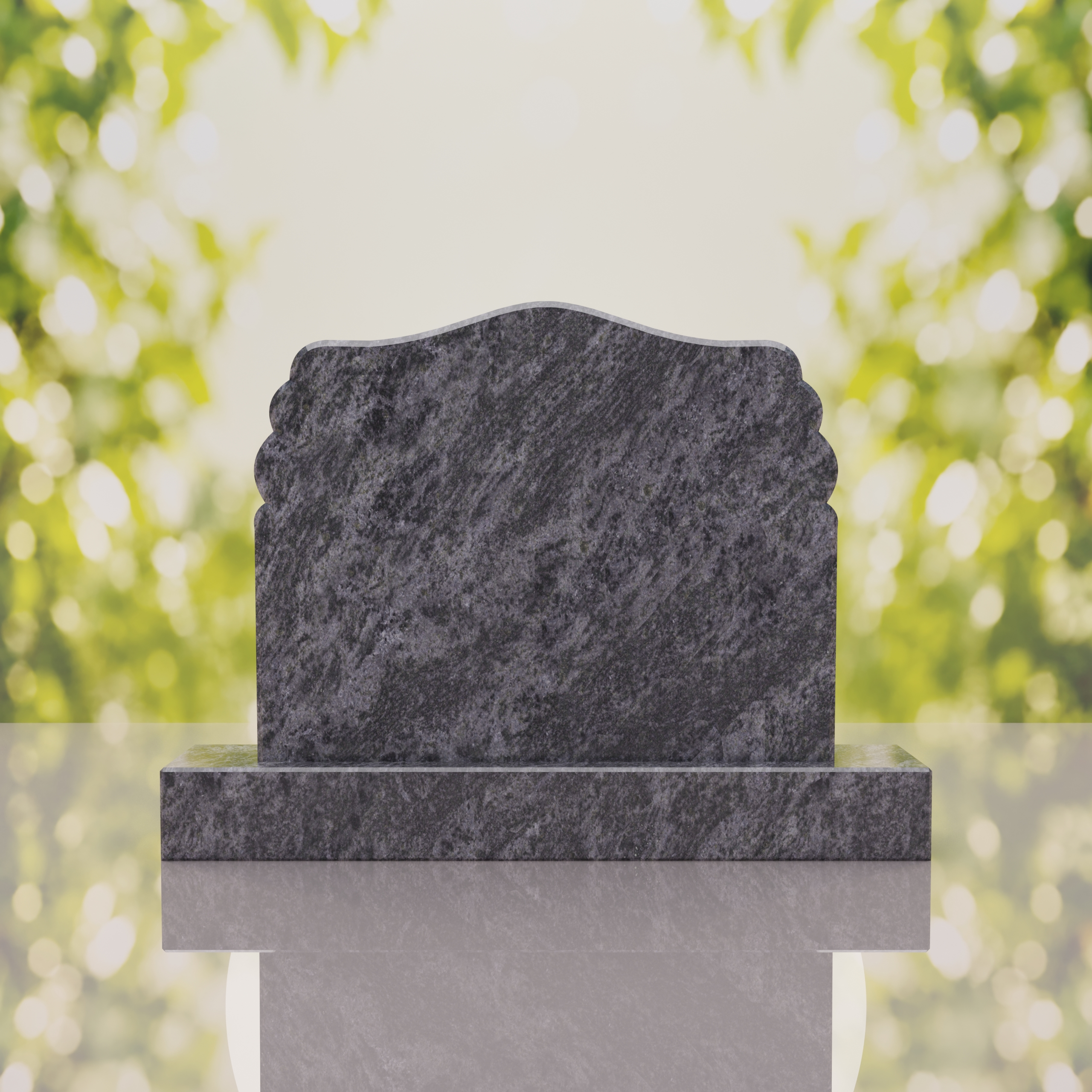 Companion Scroll Shape Granite Headstone thumbnail 11