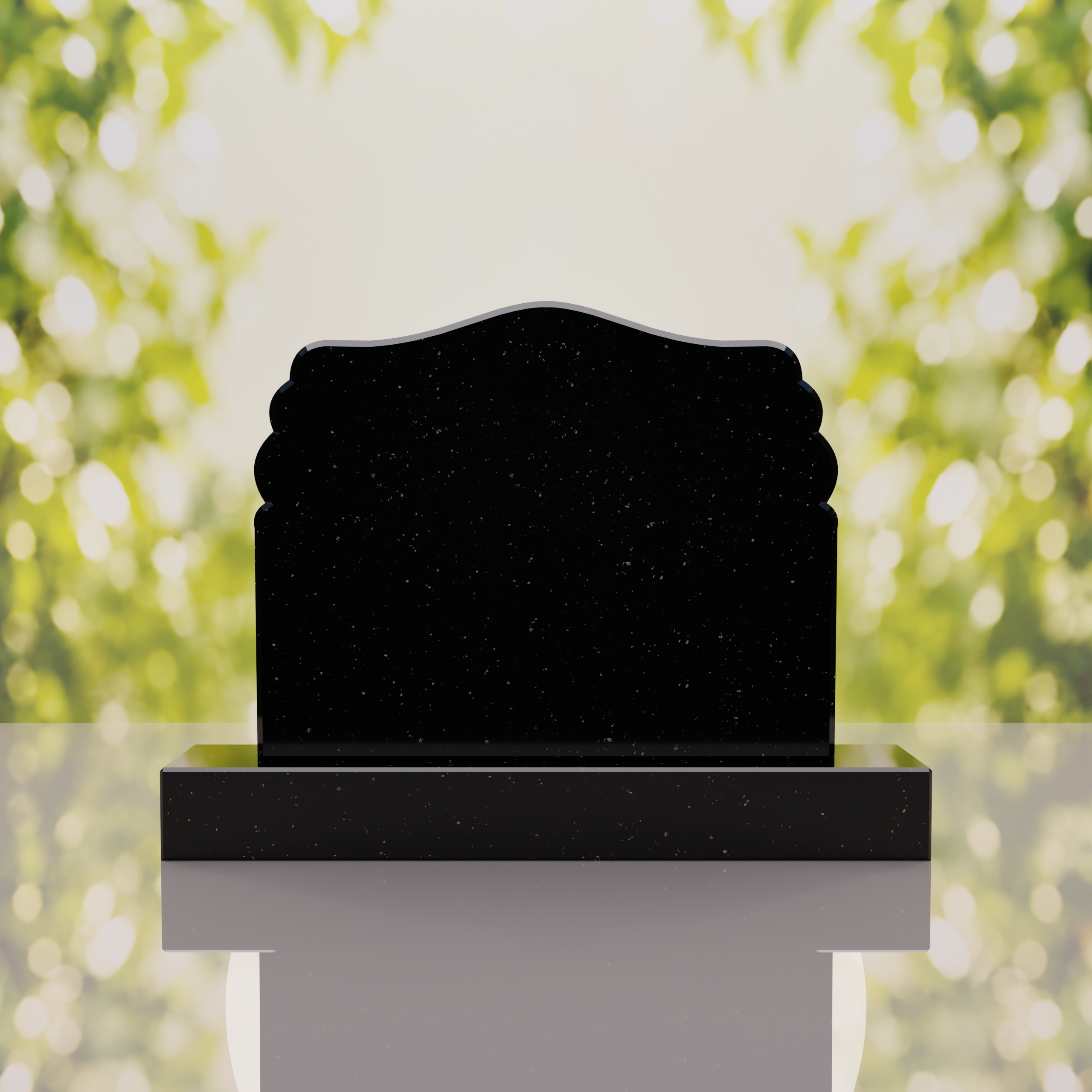 Companion Scroll Shape Granite Headstone thumbnail 14