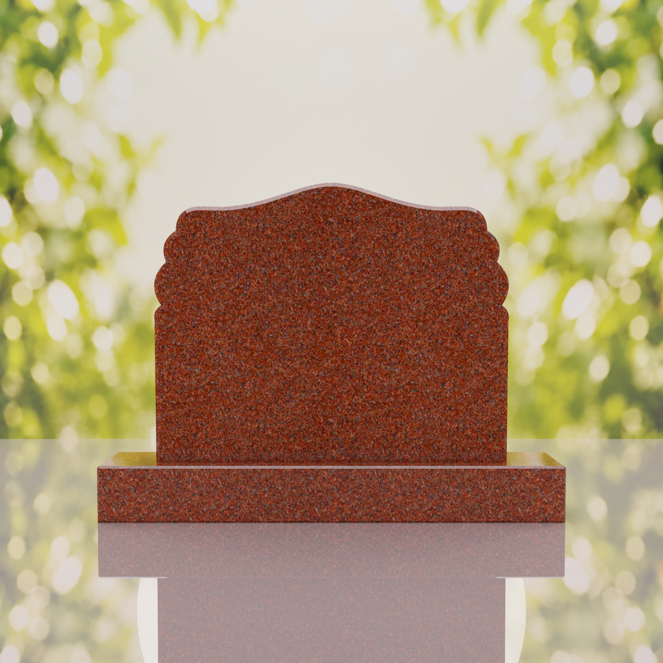 Companion Scroll Shape Granite Headstone thumbnail 3
