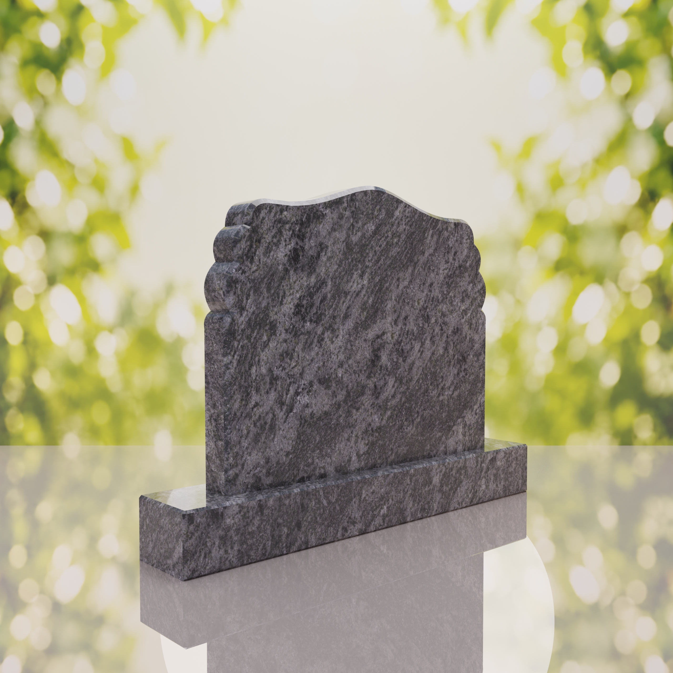 Companion Scroll Shape Granite Headstone thumbnail 10
