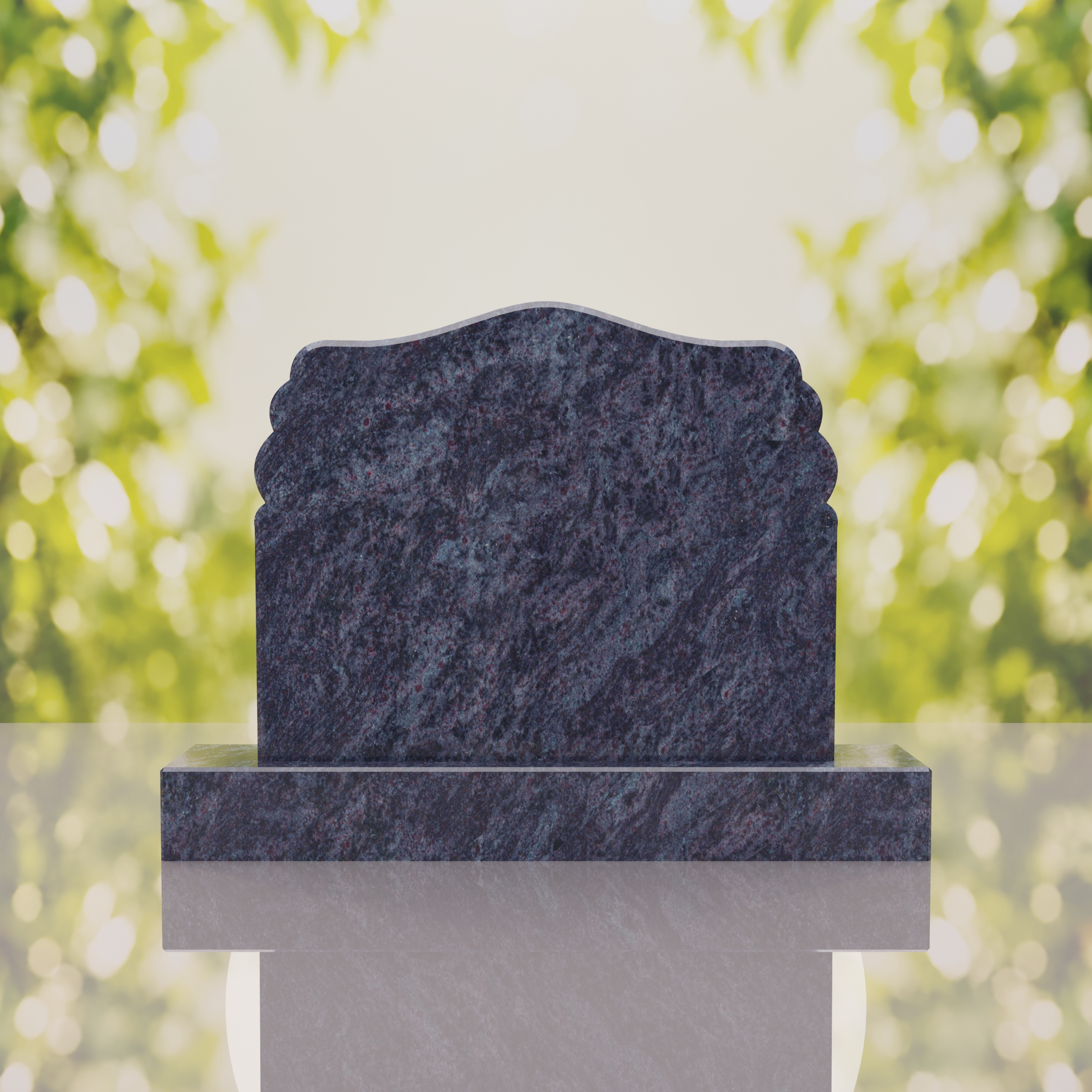 Companion Scroll Shape Granite Headstone thumbnail 9