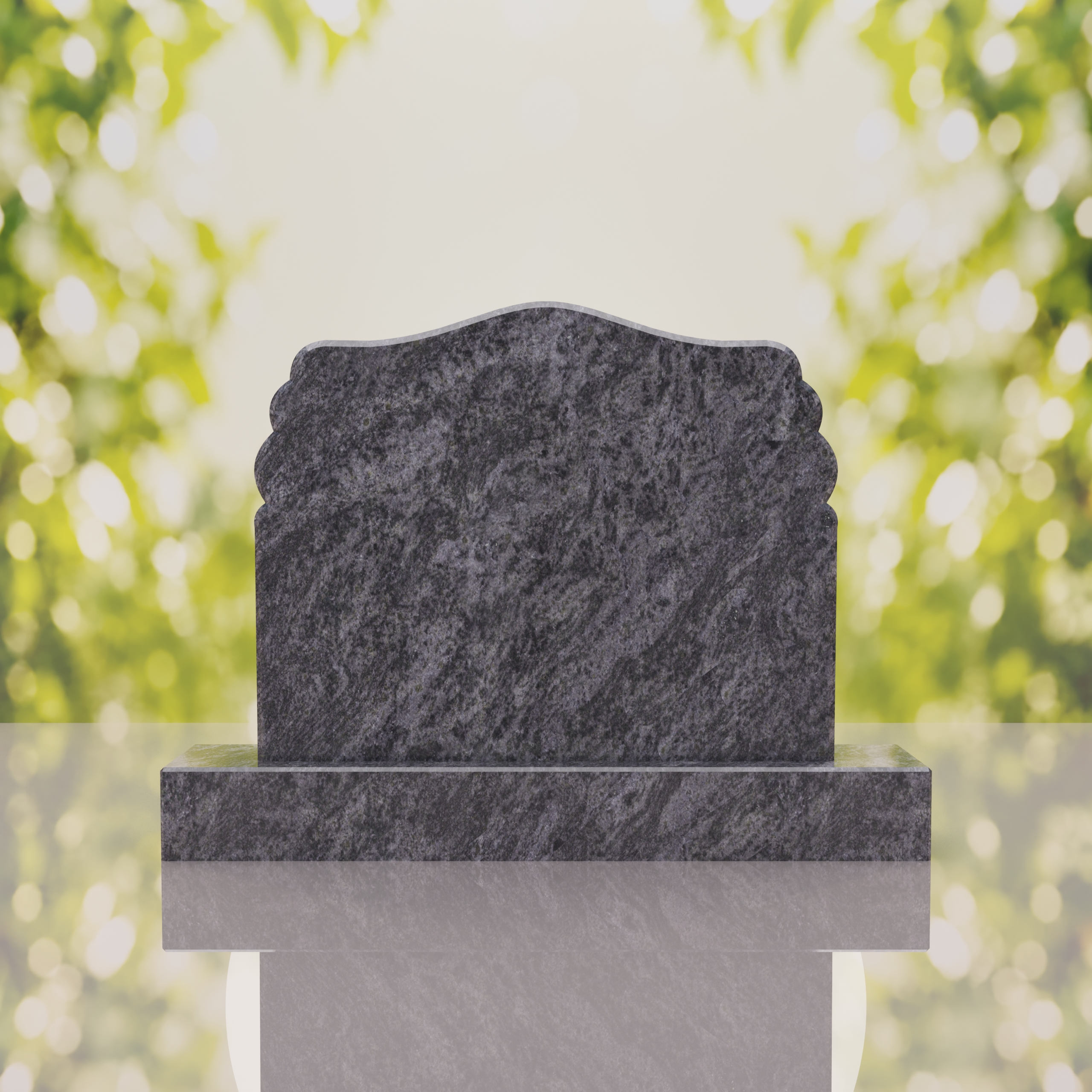 Companion Scroll Shape Granite Headstone thumbnail 12