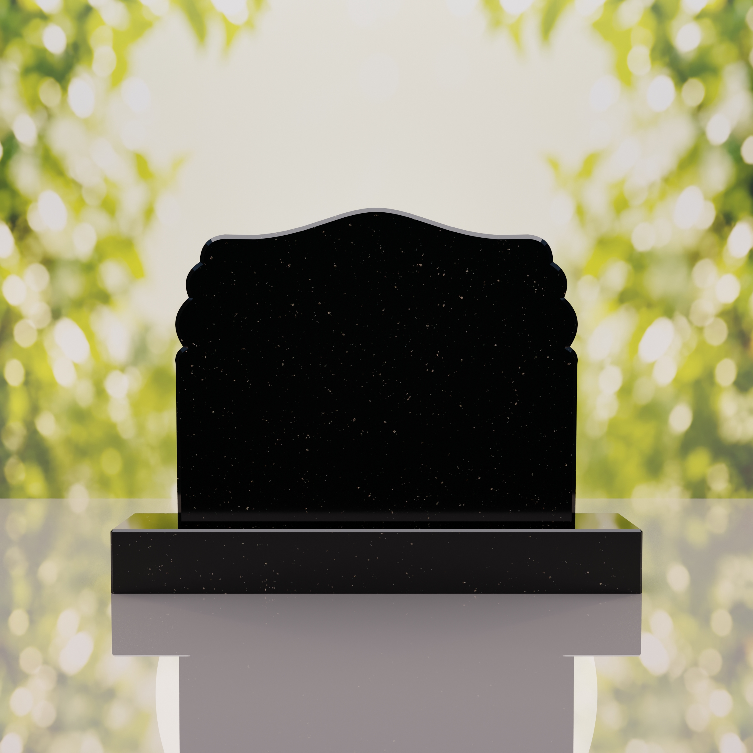 Companion Scroll Shape Granite Headstone thumbnail 15