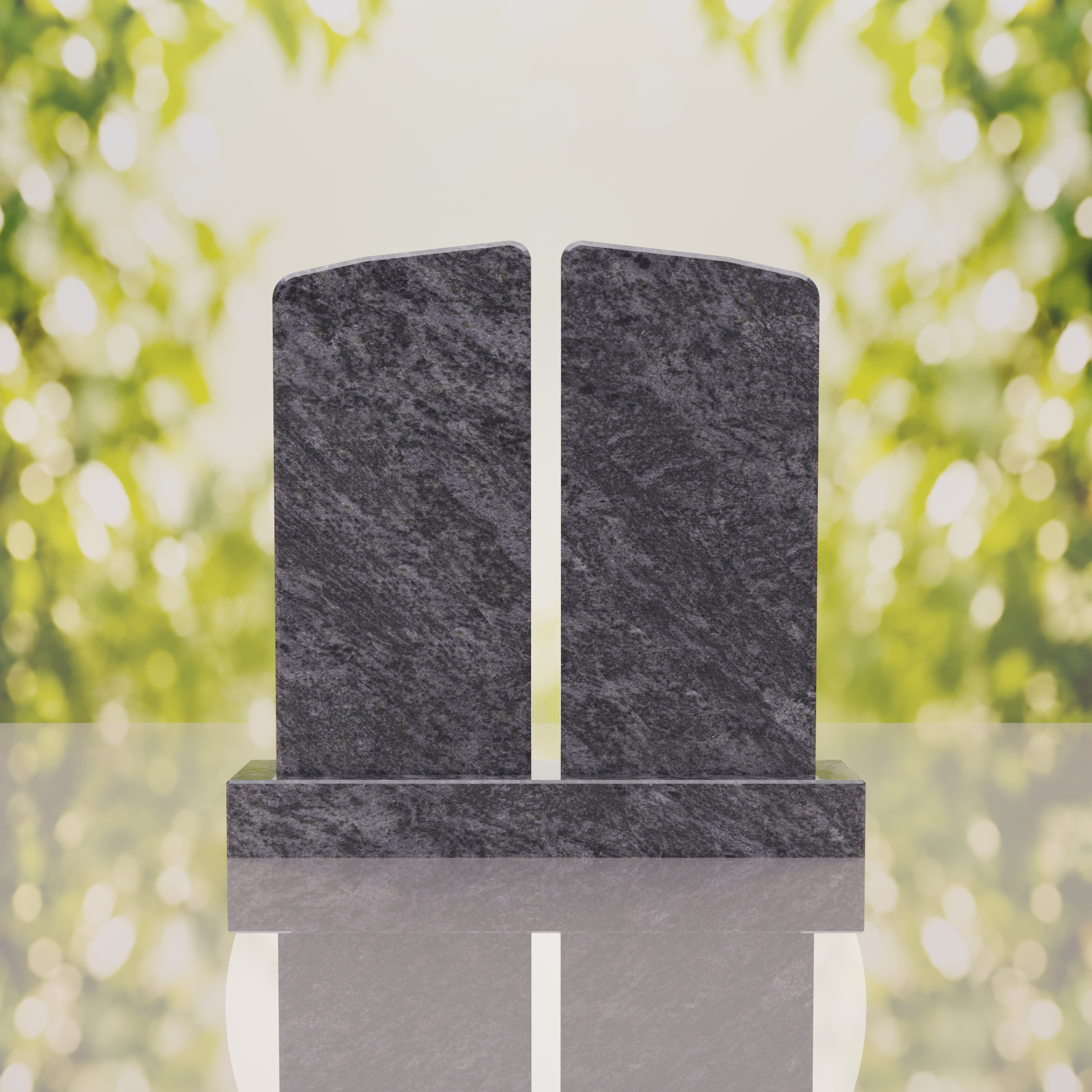 Companion Rounded Top Granite Headstone thumbnail 3