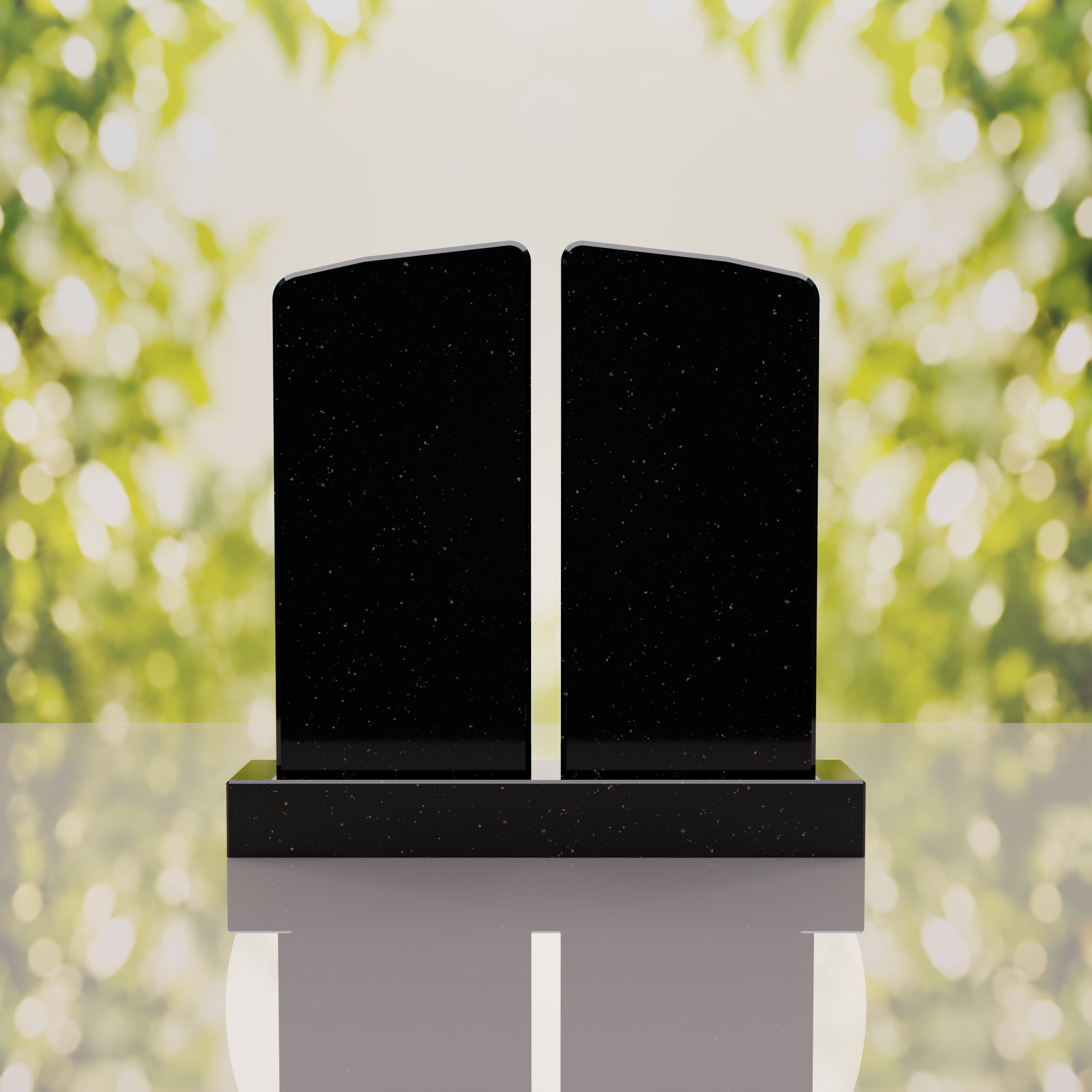 Companion Rounded Top Granite Headstone thumbnail 6