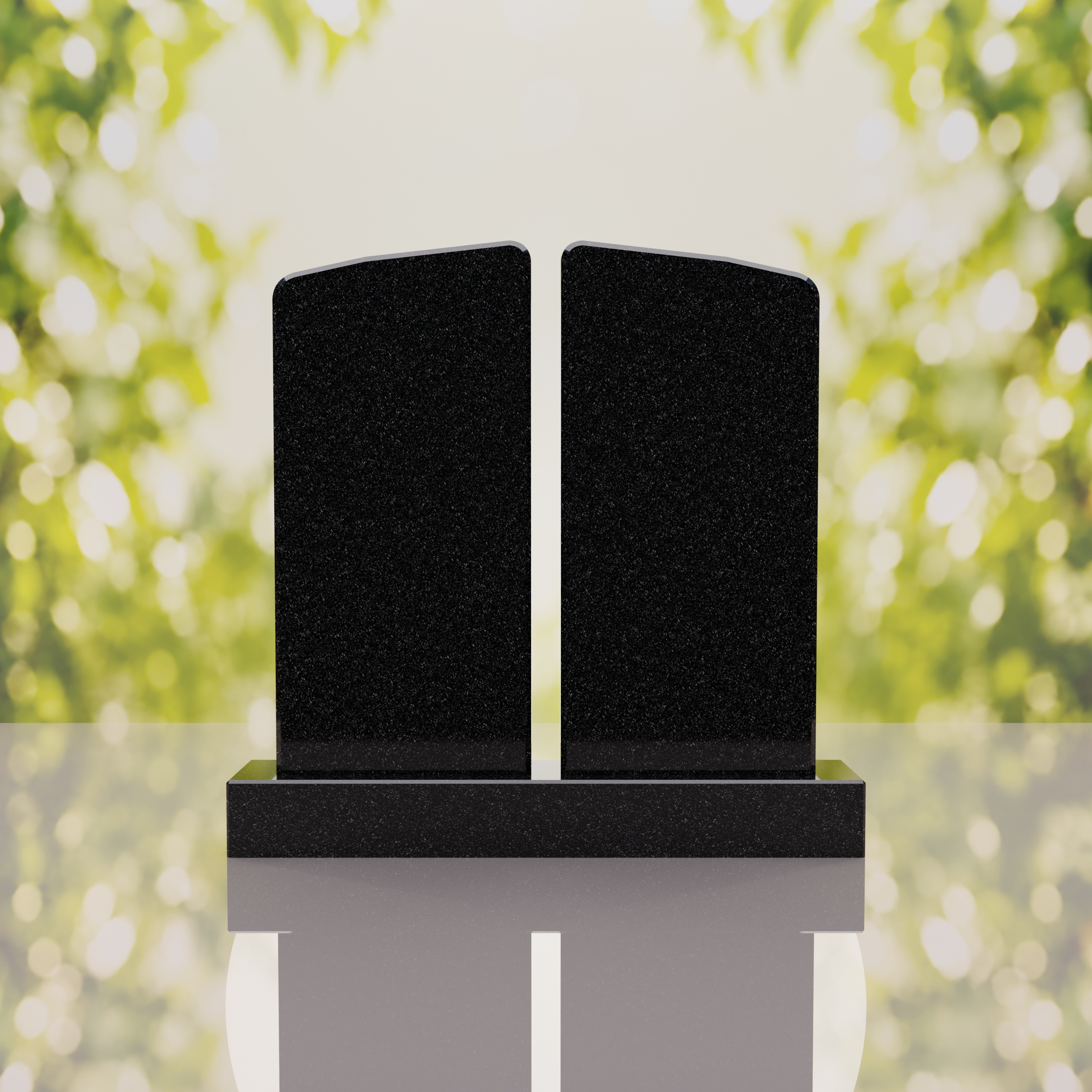 Companion Rounded Top Granite Headstone thumbnail 11